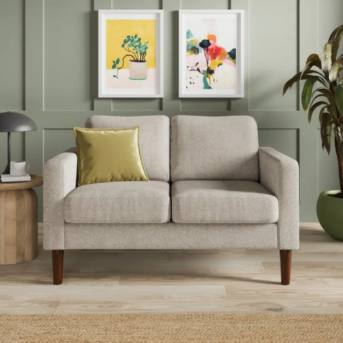 Jacob Basket Weave Compact 2 Seater Sofa – image 1