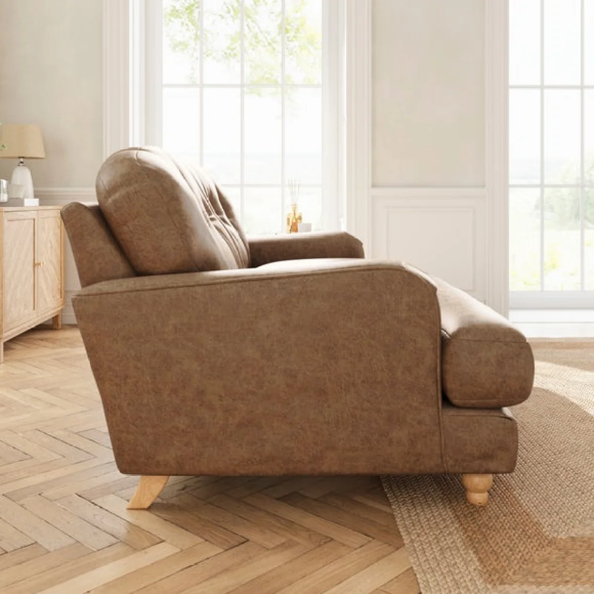 Martha 2 Seater Arizona Faux Leather Sofa – image 3