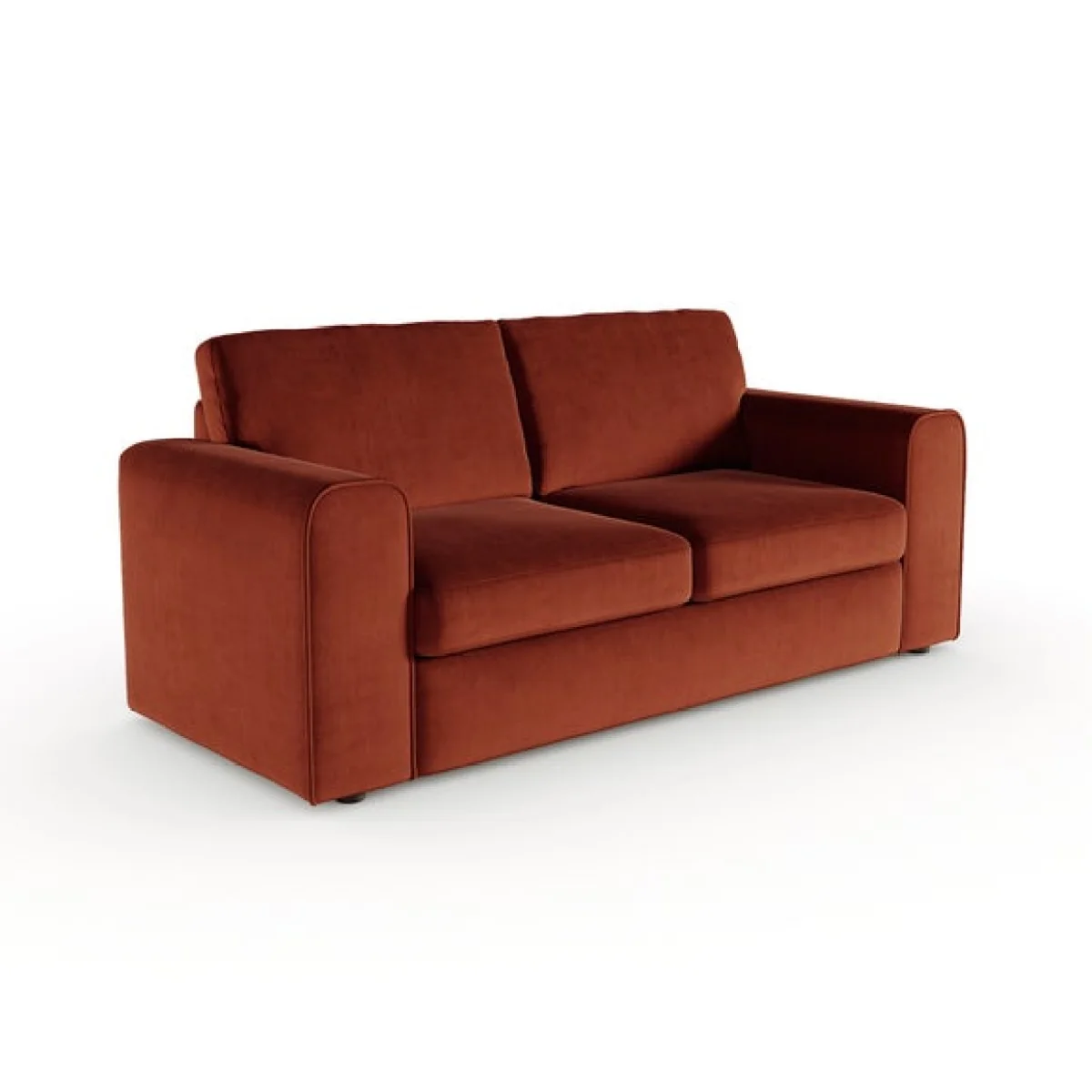 Abel Matte Velvet 3 Seater Sofa – image 8