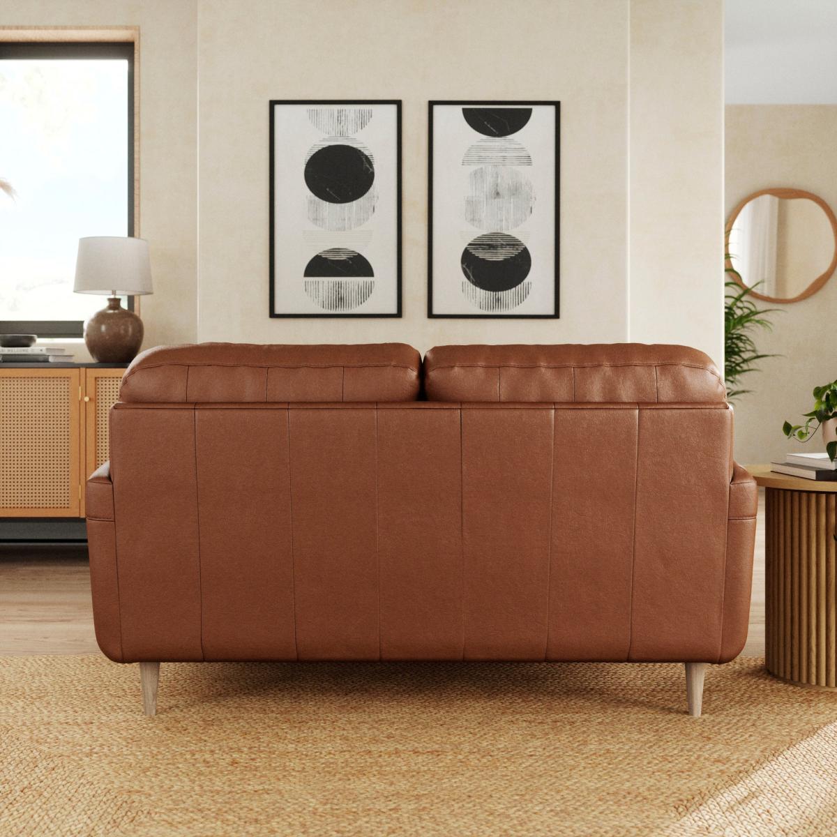 Sven Vintage Leather 2 Seater Sofa – image 3