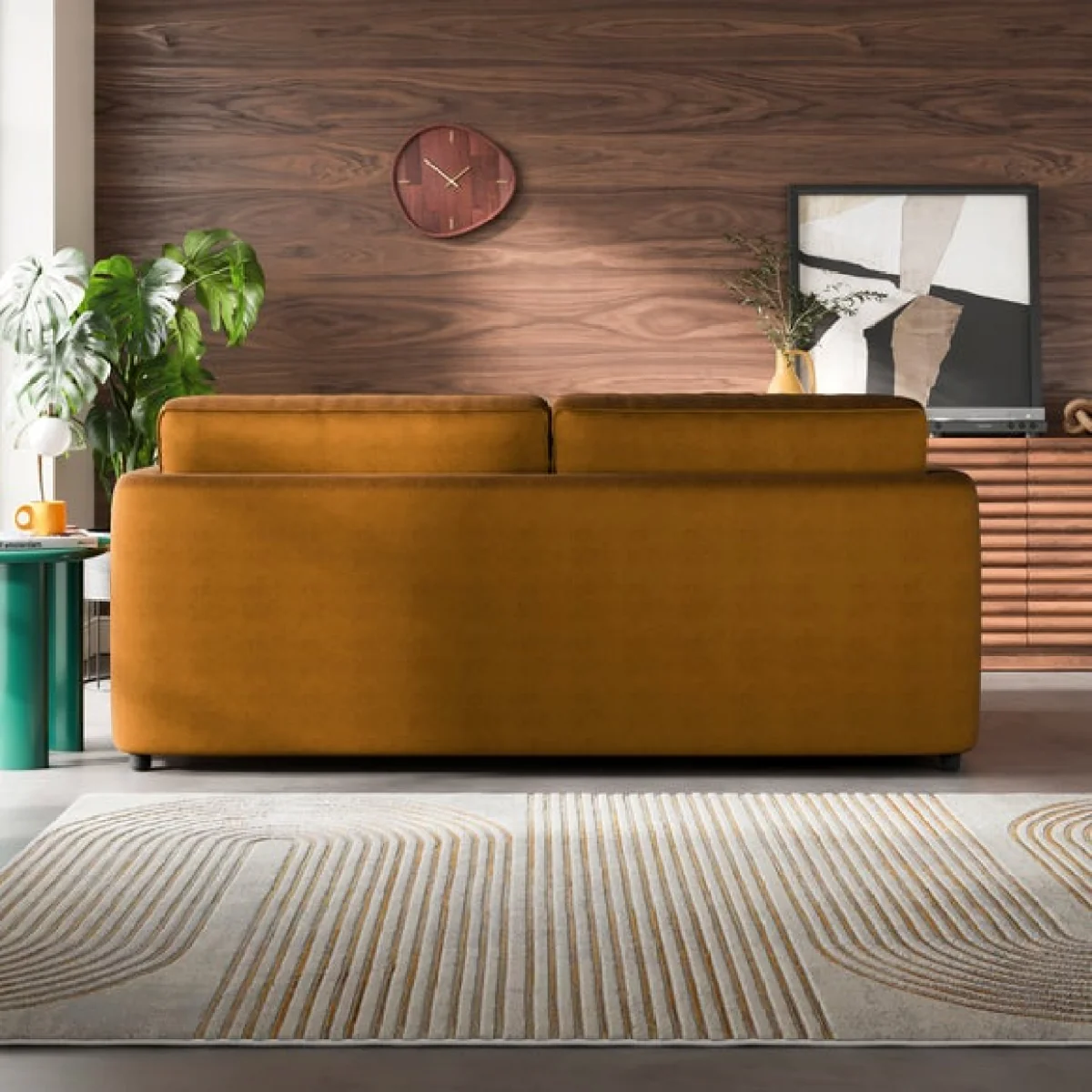 Zoe II Velvet 3 Seater Sofa – image 2