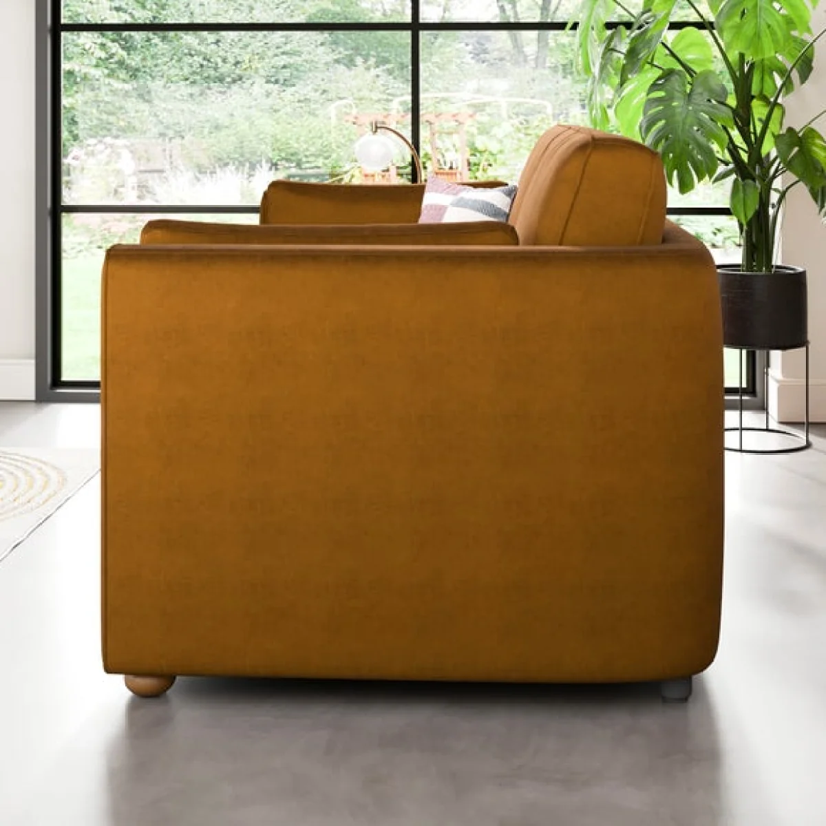 Zoe II Velvet 3 Seater Sofa – image 3