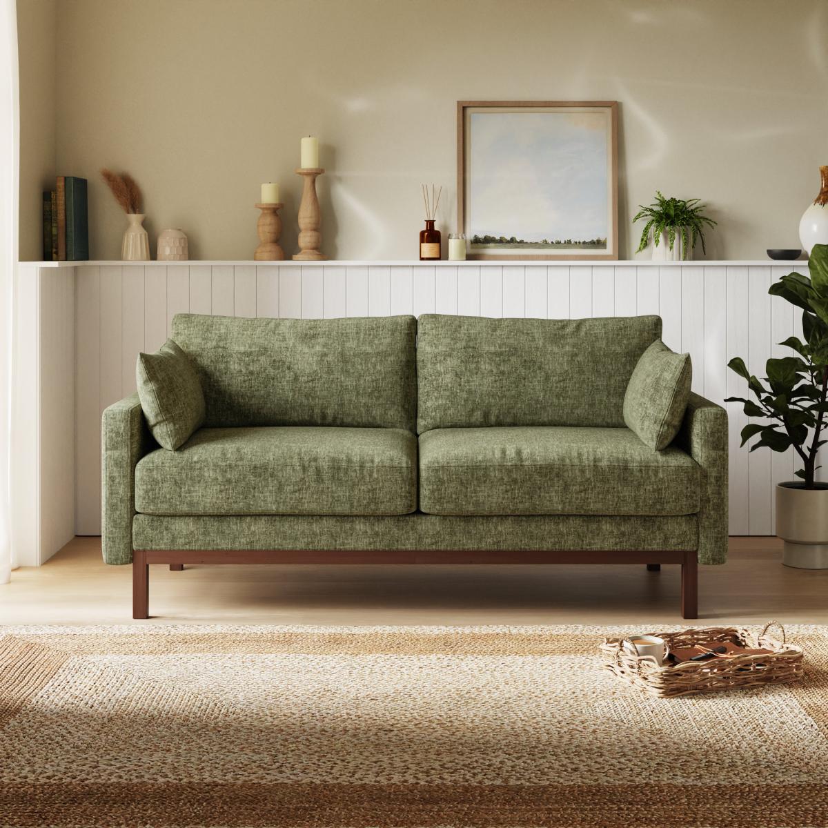 Morton Chenille Distressed 3 Seater Sofa – image 1
