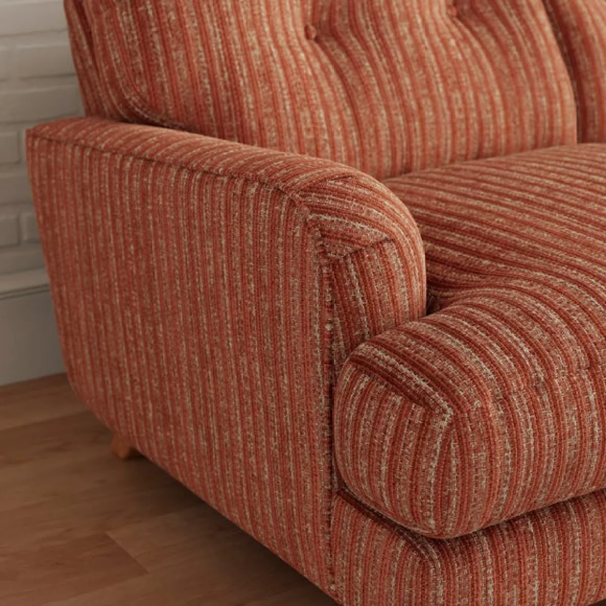 Martha Chunky Chenille Stripe 3 Seater Sofa – image 4