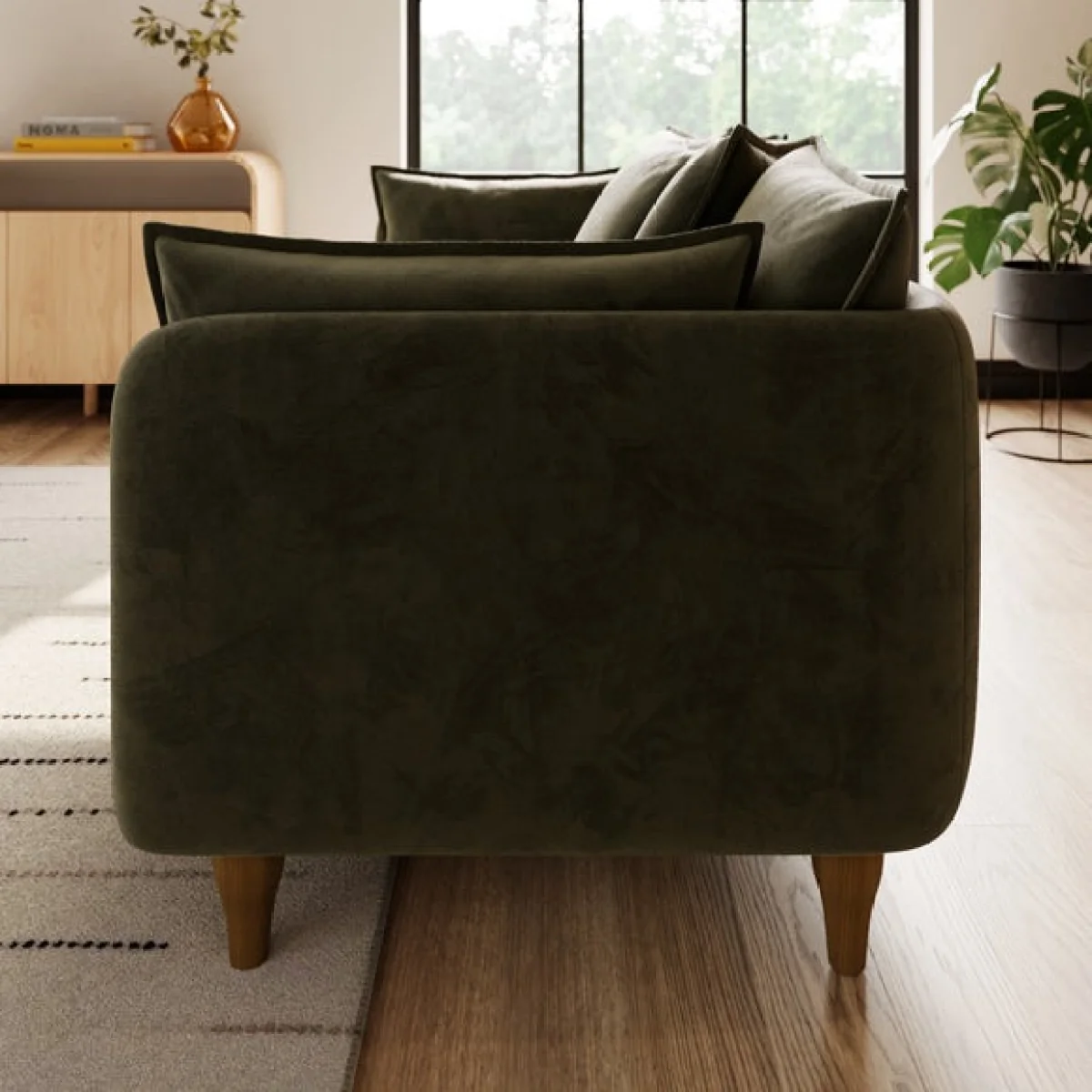 Armitage Scatter Back Velvet 3 Seater Sofa – image 3