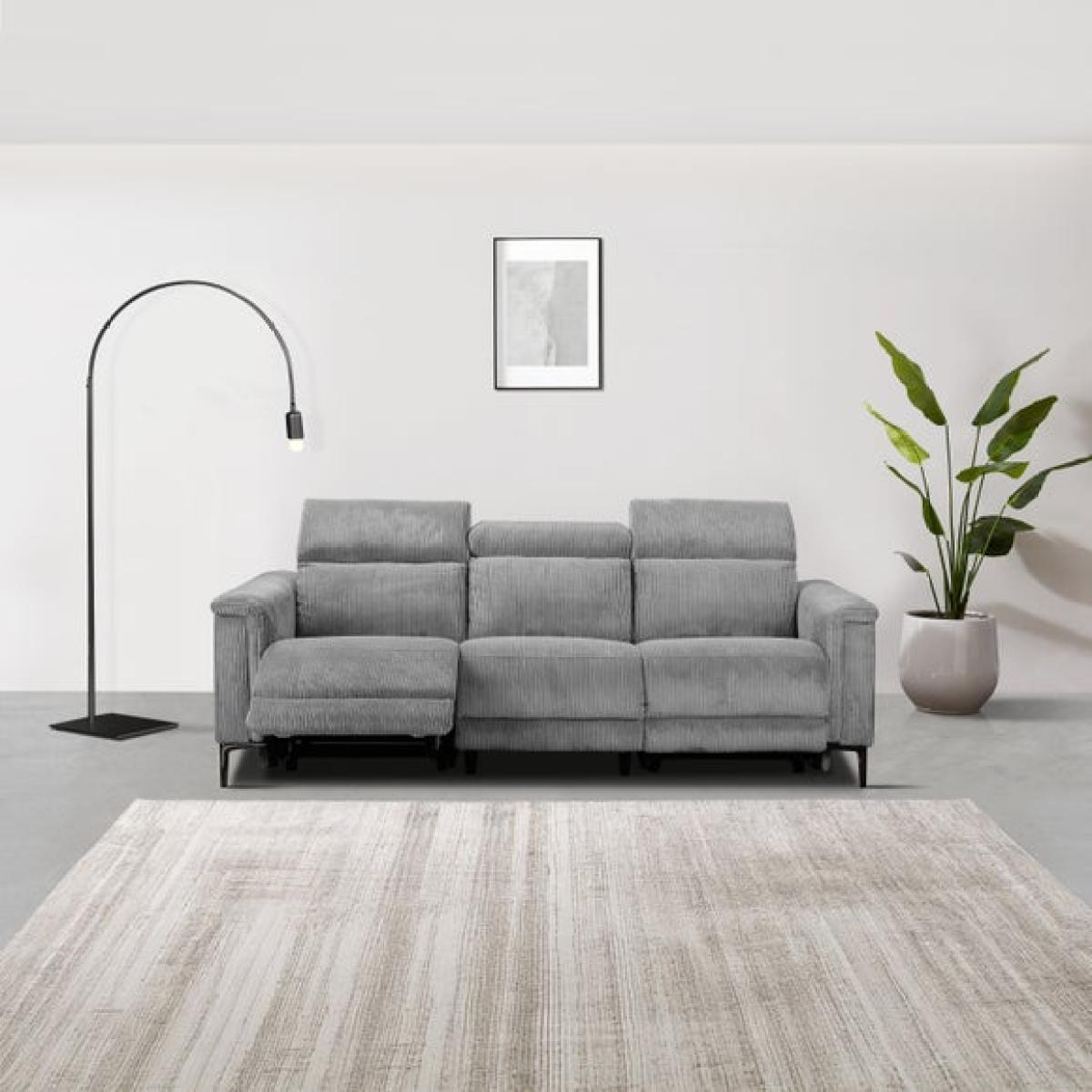 Lund Corduroy Power Recliner 3 Seater Sofa – image 4