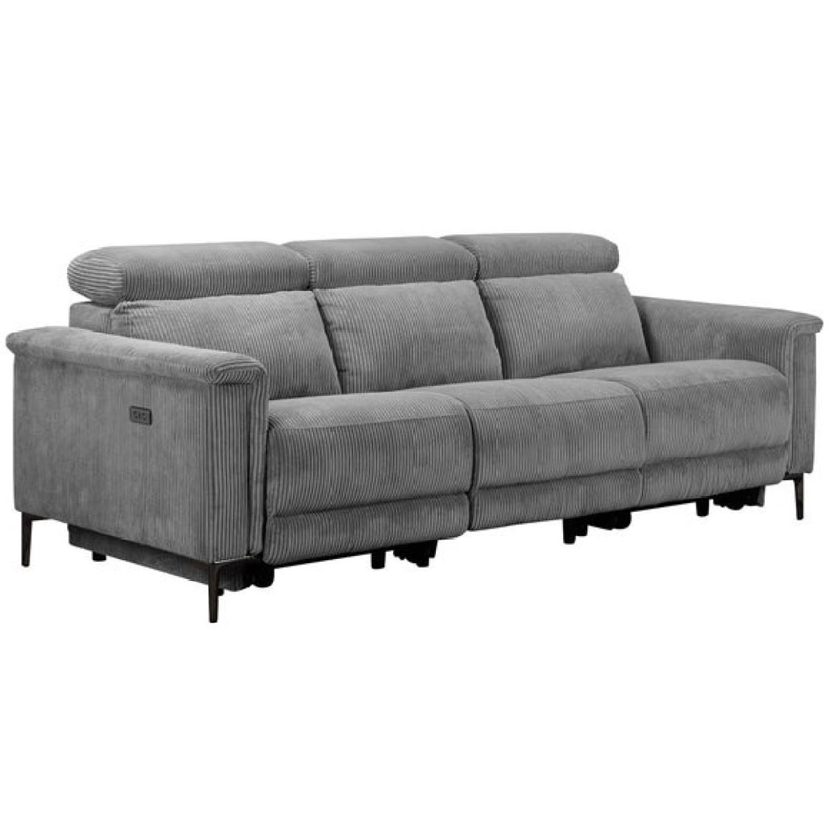 Lund Corduroy Power Recliner 3 Seater Sofa – image 5