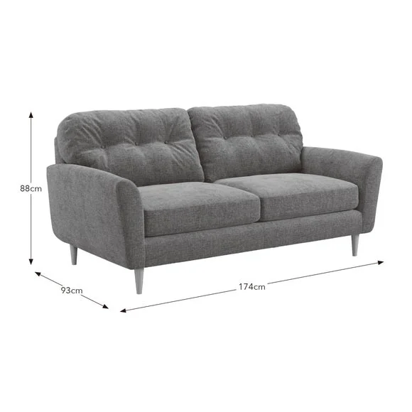 Sven Soft Texture Chenille 3 Seater Sofa – image 9