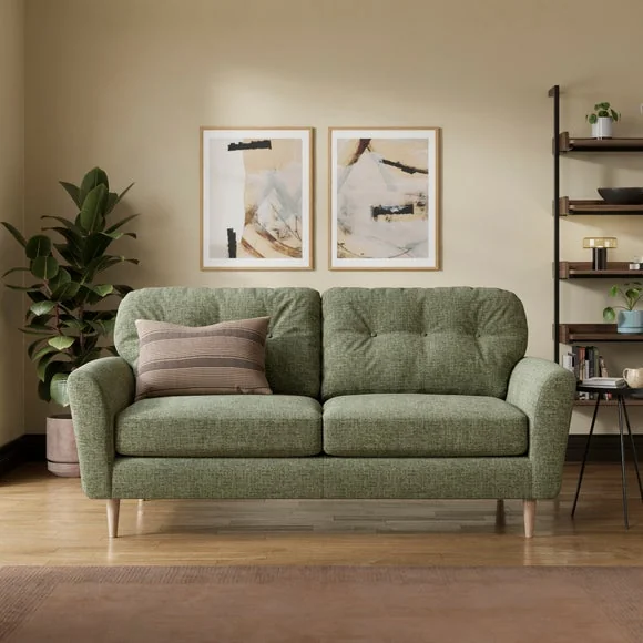 Sven Soft Texture Chenille 3 Seater Sofa – image 1