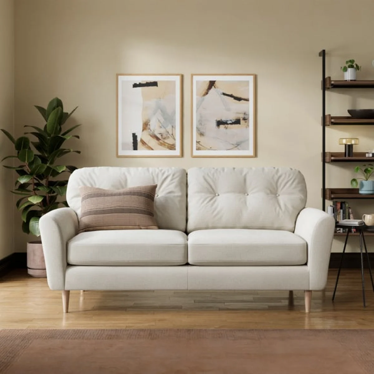 Sven Soft Texture Chenille 3 Seater Sofa – image 1