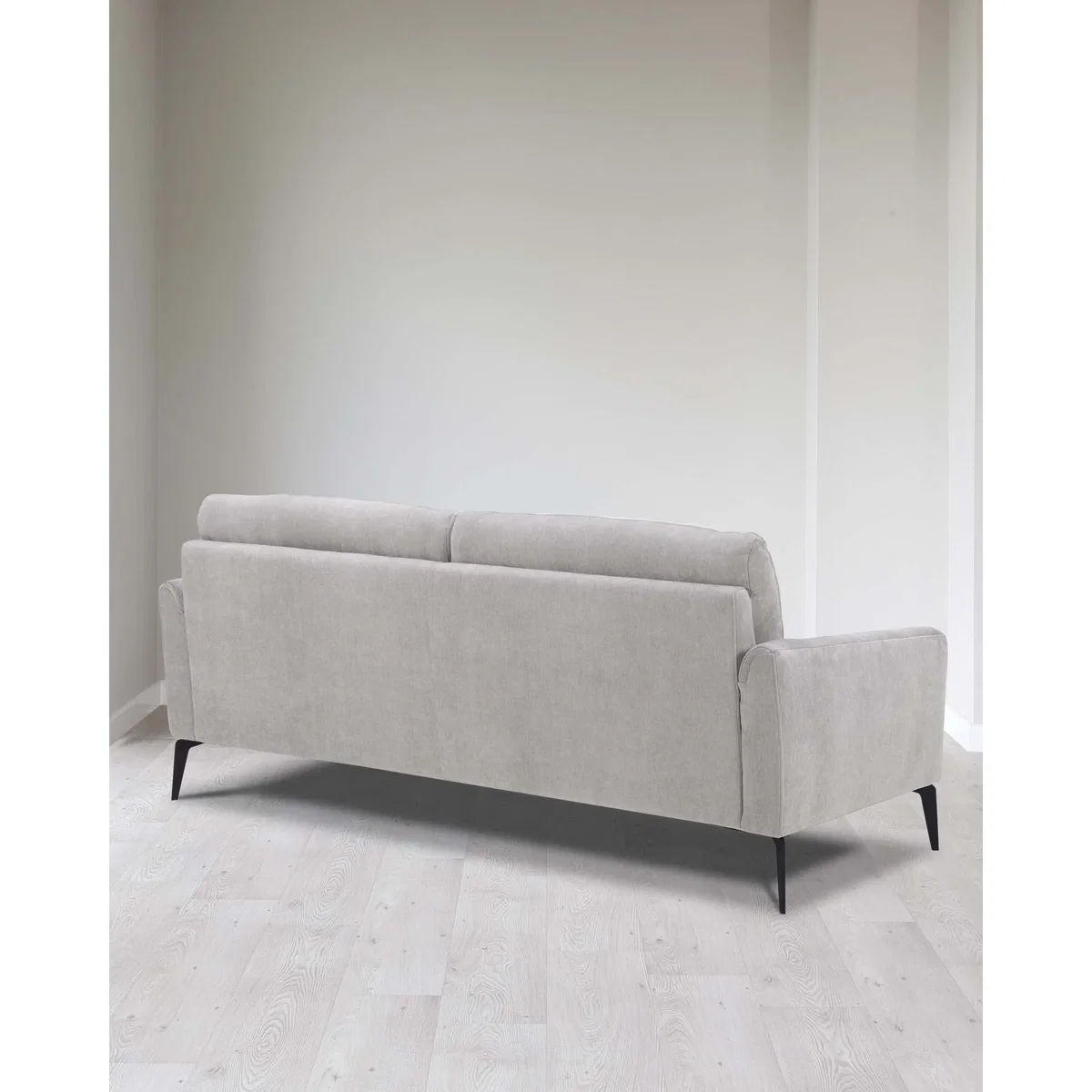 Brooks Light Grey Fabric Pleat 3 Seater Sofa – image 11