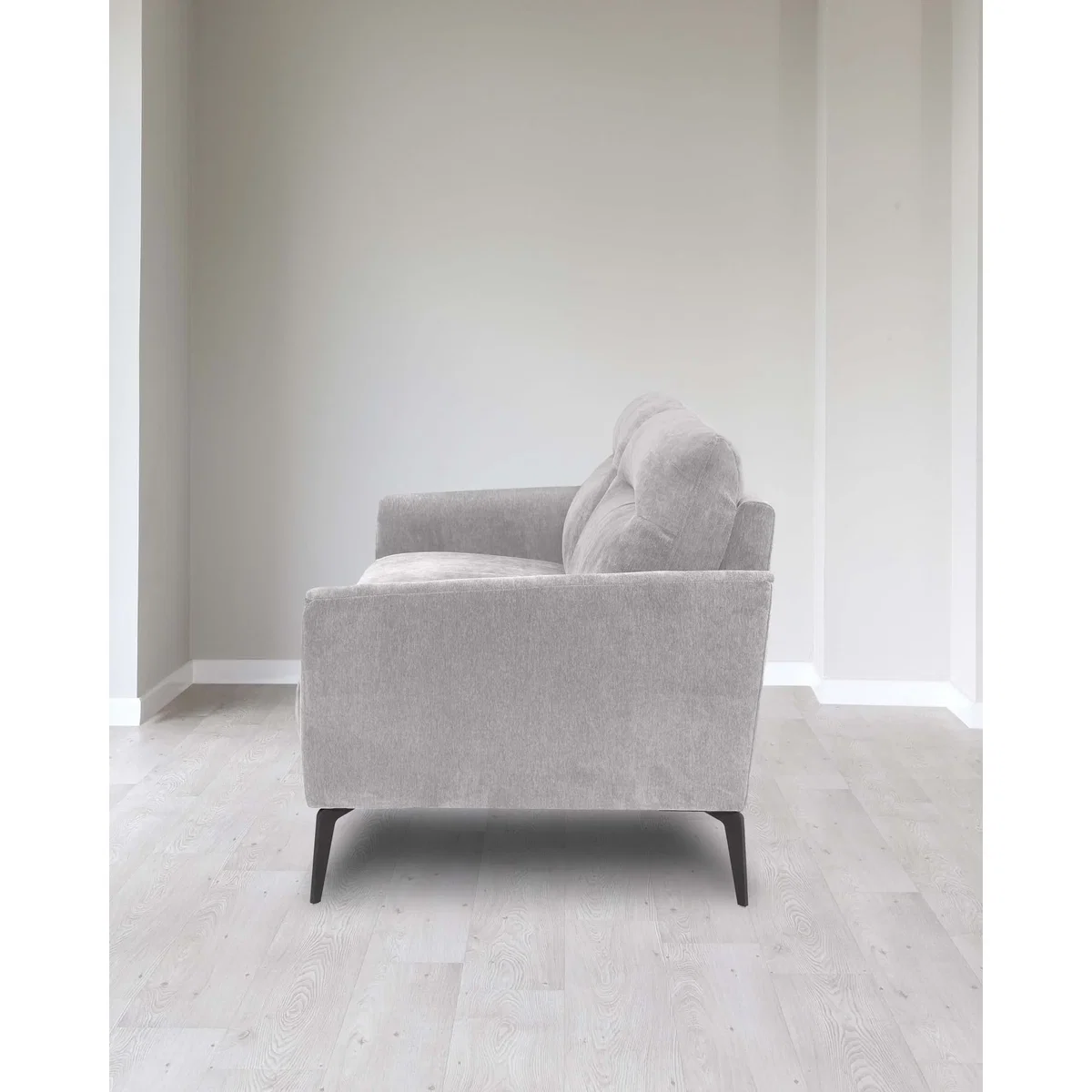 Brooks Light Grey Fabric Pleat 3 Seater Sofa – image 9