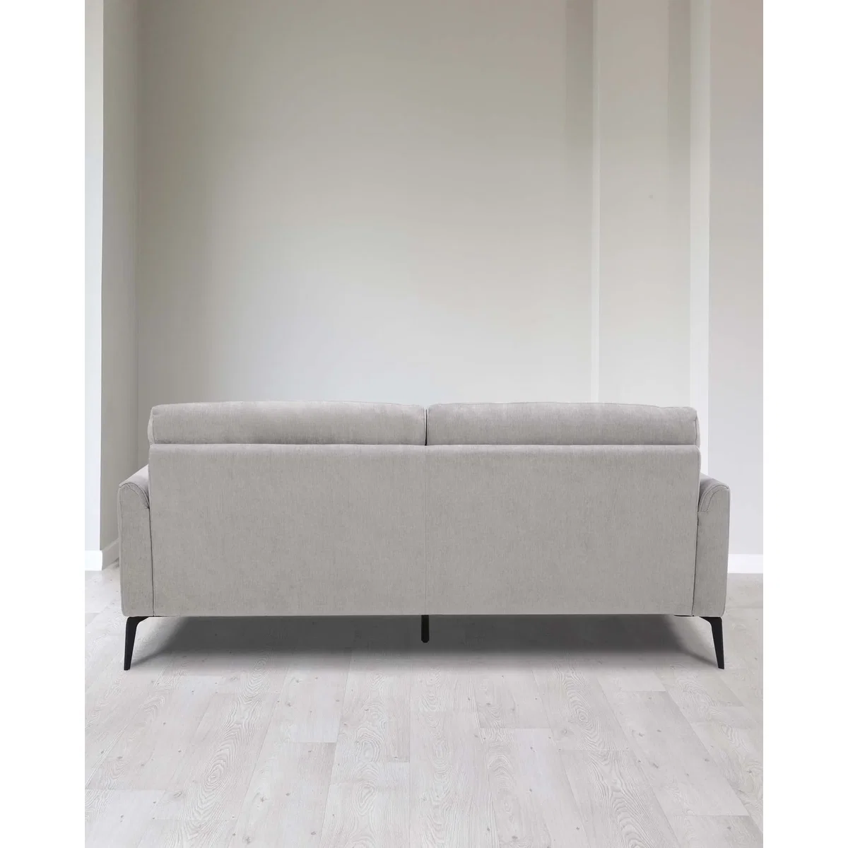 Brooks Light Grey Fabric Pleat 3 Seater Sofa – image 10