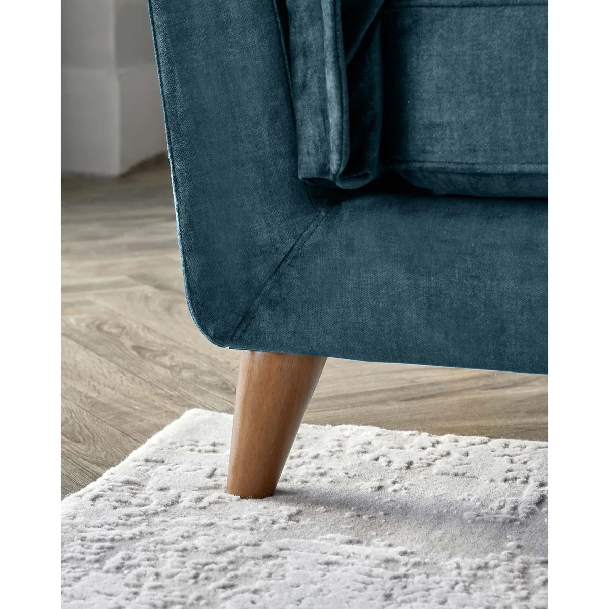 Otto Dark Blue Chenille 2 Seater Sofa – image 8