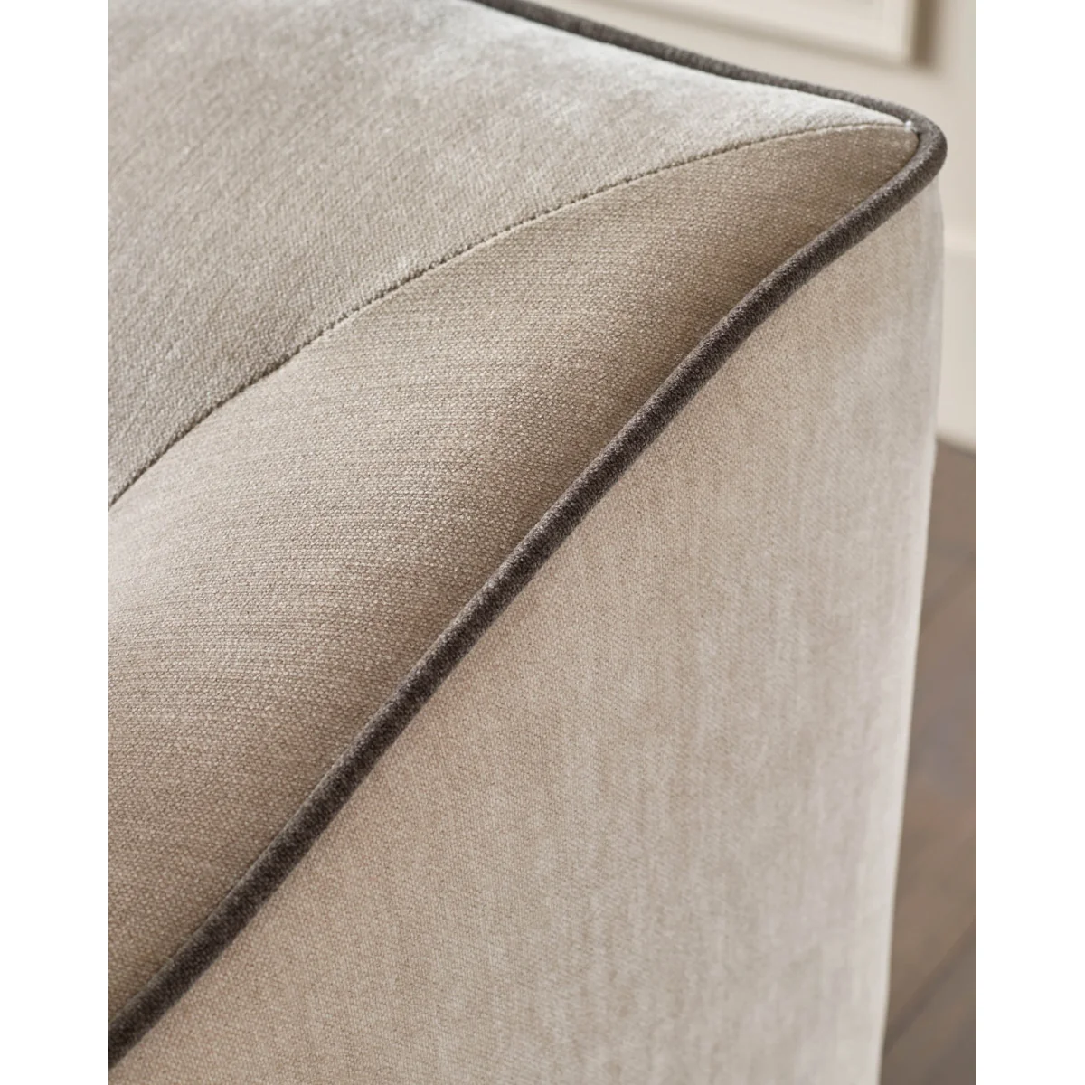 Julep champagne fabric 3 seater sofa – image 7