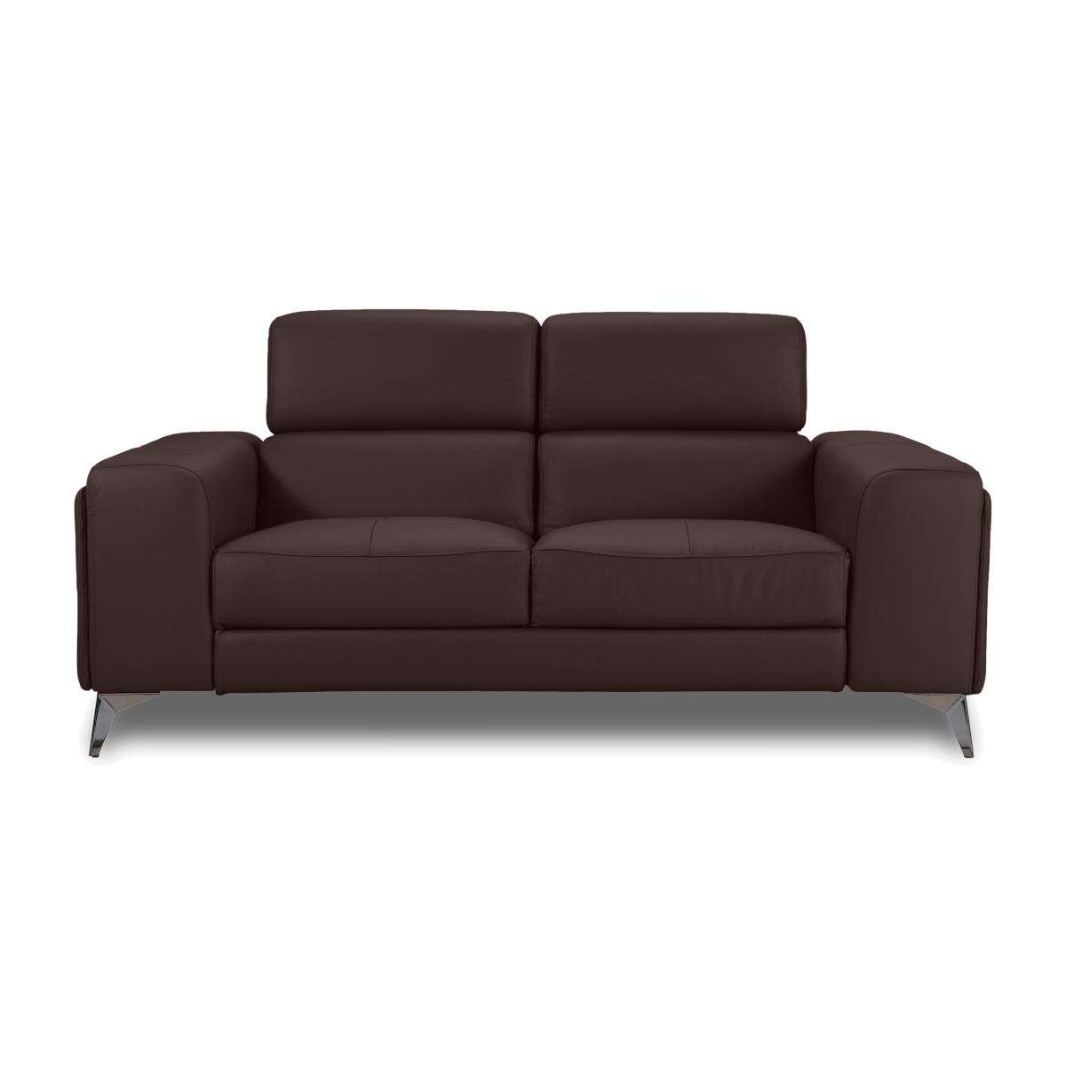 Action Leather 2 Seater Sofa - Burgundy – image 1