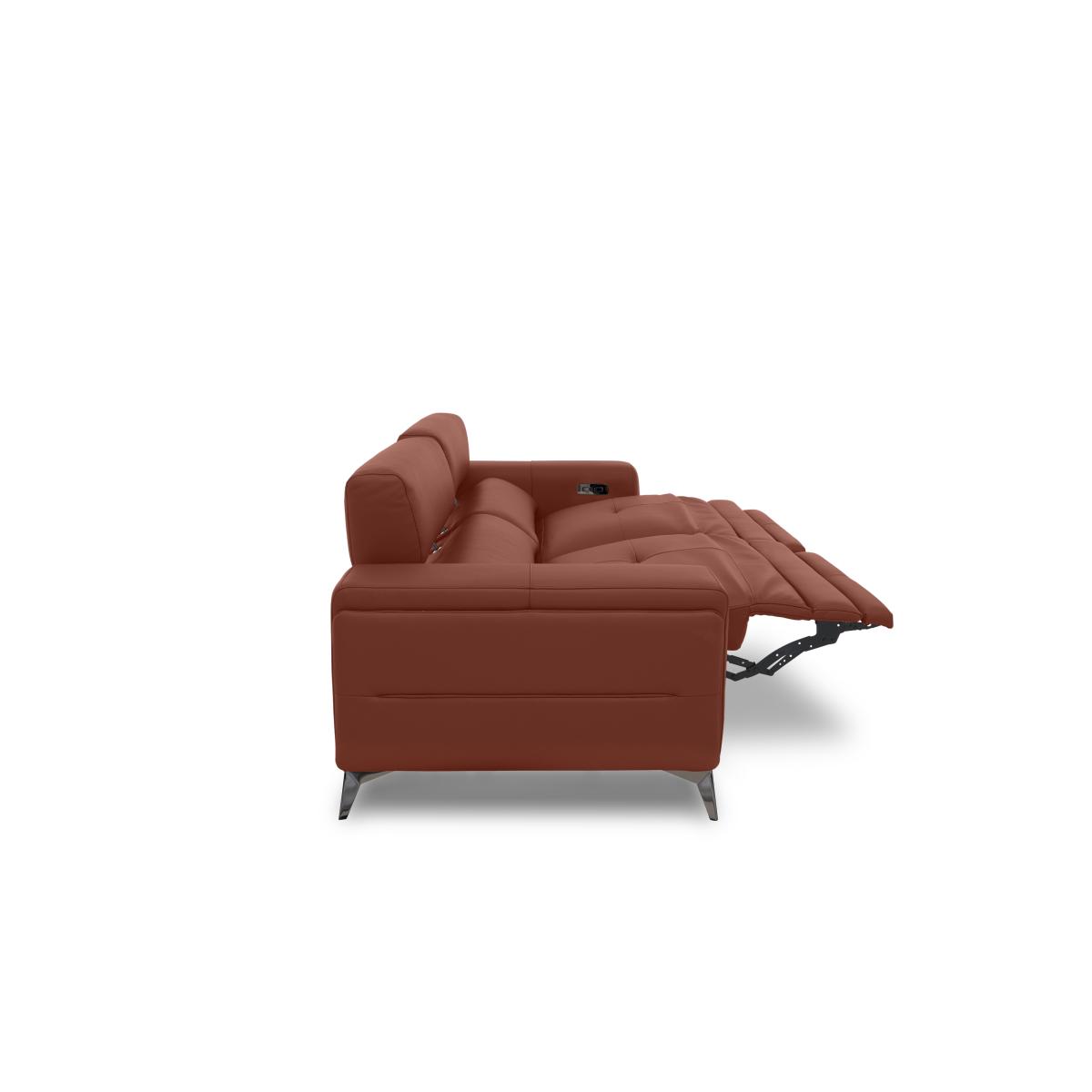 Action Leather 3 Seater Sofa - Grey – image 7