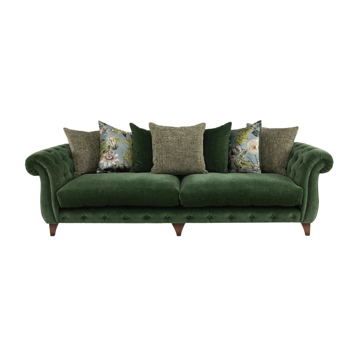 Boutique Palace Fabric Grande Scatter Back Sofa - Oasis Parrot