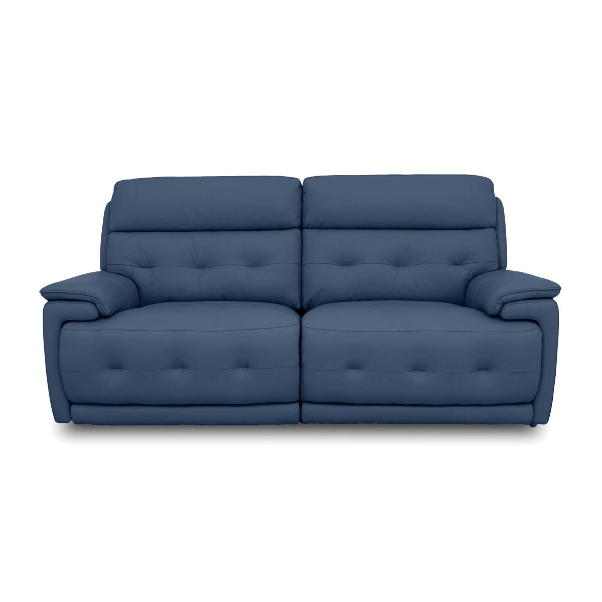 Brescia Leather 3 Seater Sofa - Carribean Sea – image 1