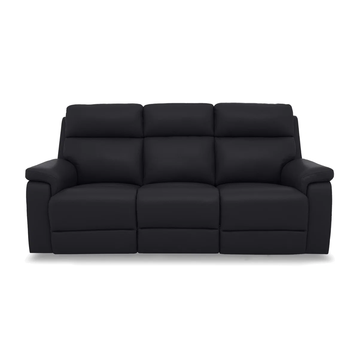 Raven Leather 3 Seater Sofa with Power Recliner - Lavender – image 1