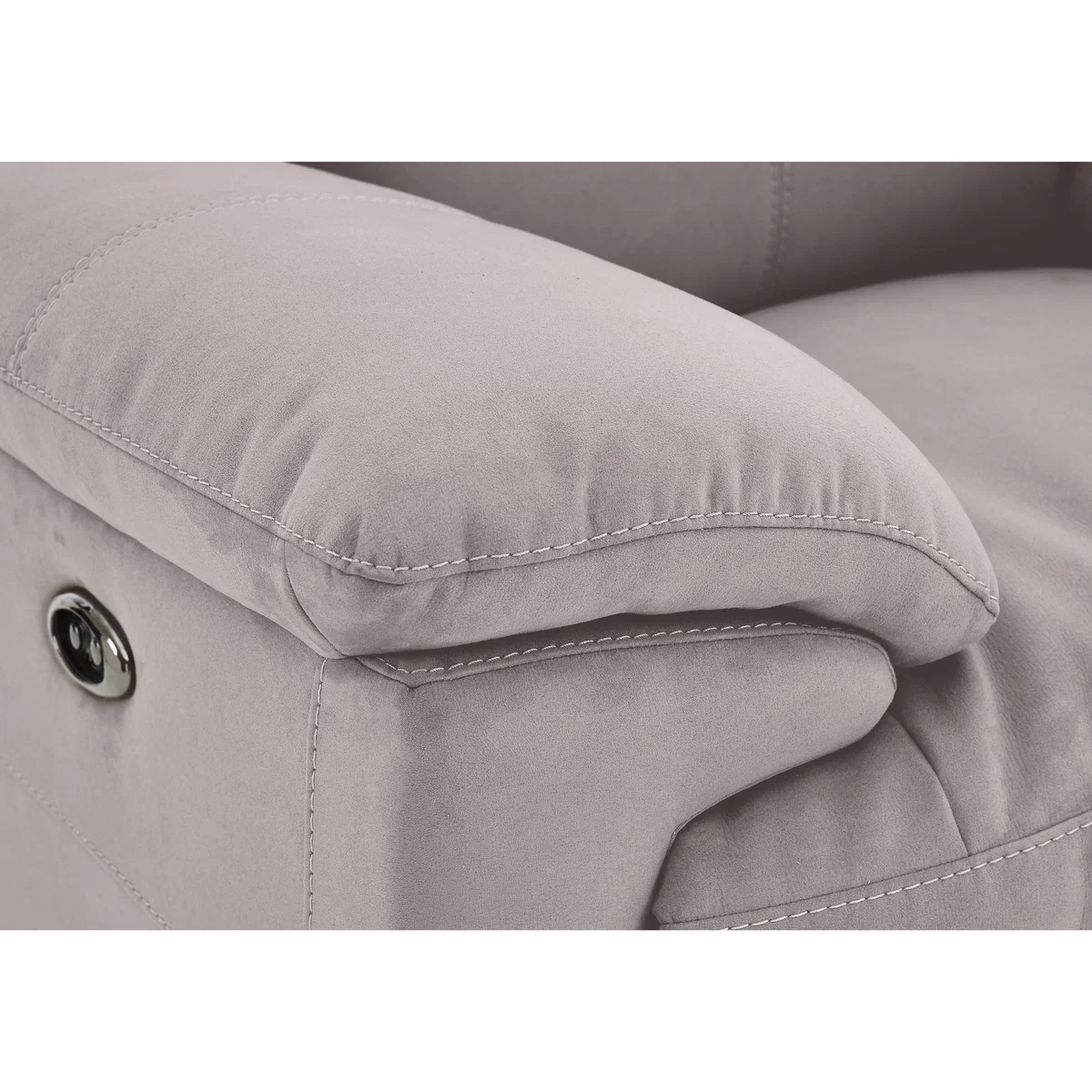 Touch 2 Seater Heavy Duty Fabric Power Recliner Sofa - Feather – image 3