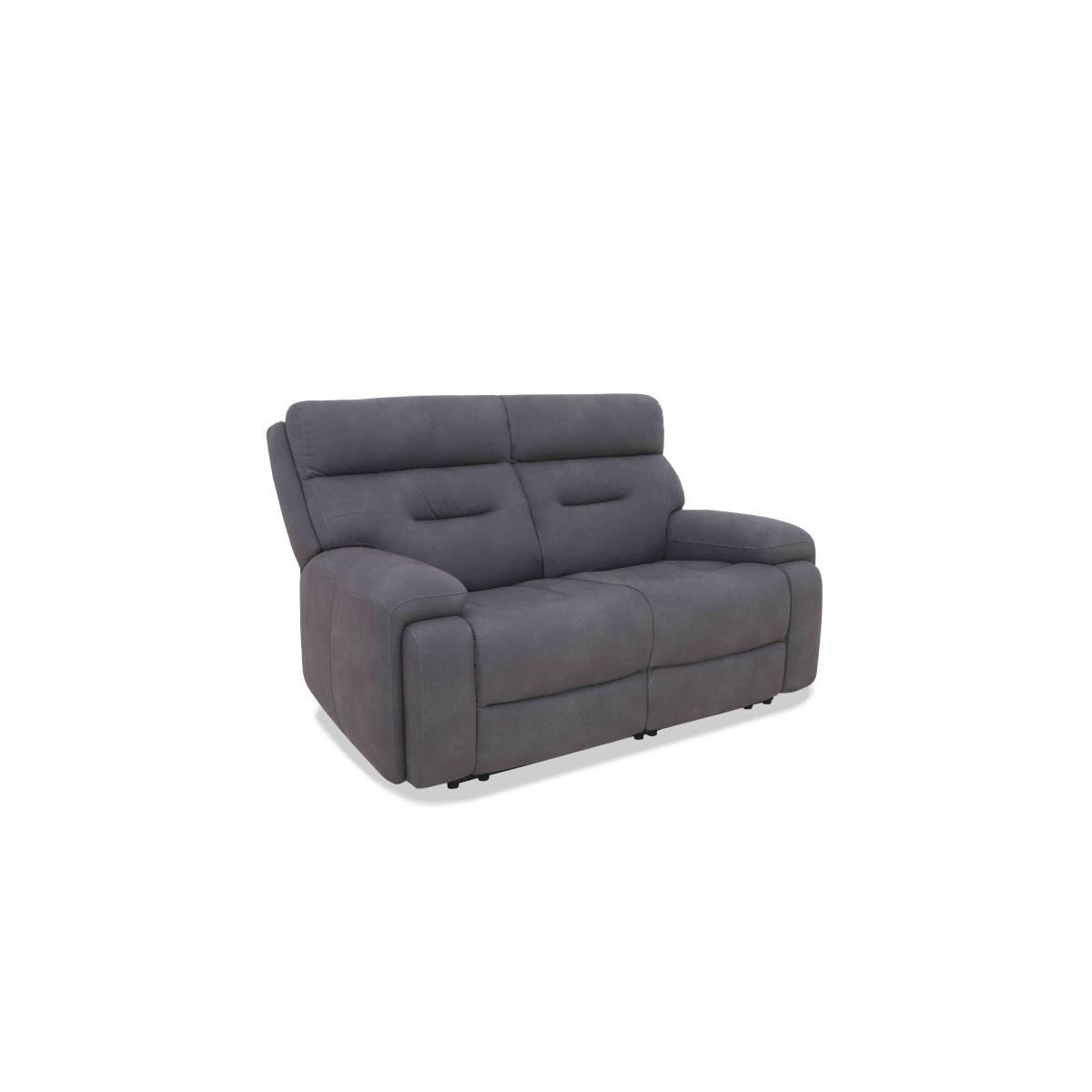 Cinemax 2 Seater Fabric Sofa with Power Recliner - Classic Brown – image 3
