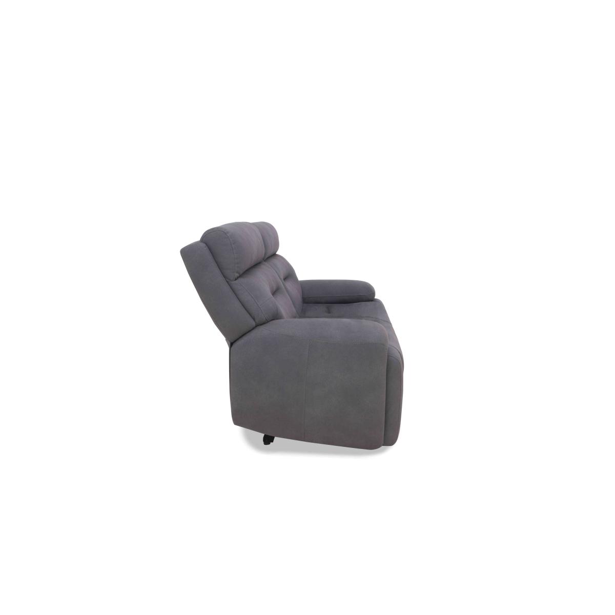 Cinemax 2 Seater Fabric Sofa with Power Recliner - Classic Brown – image 4