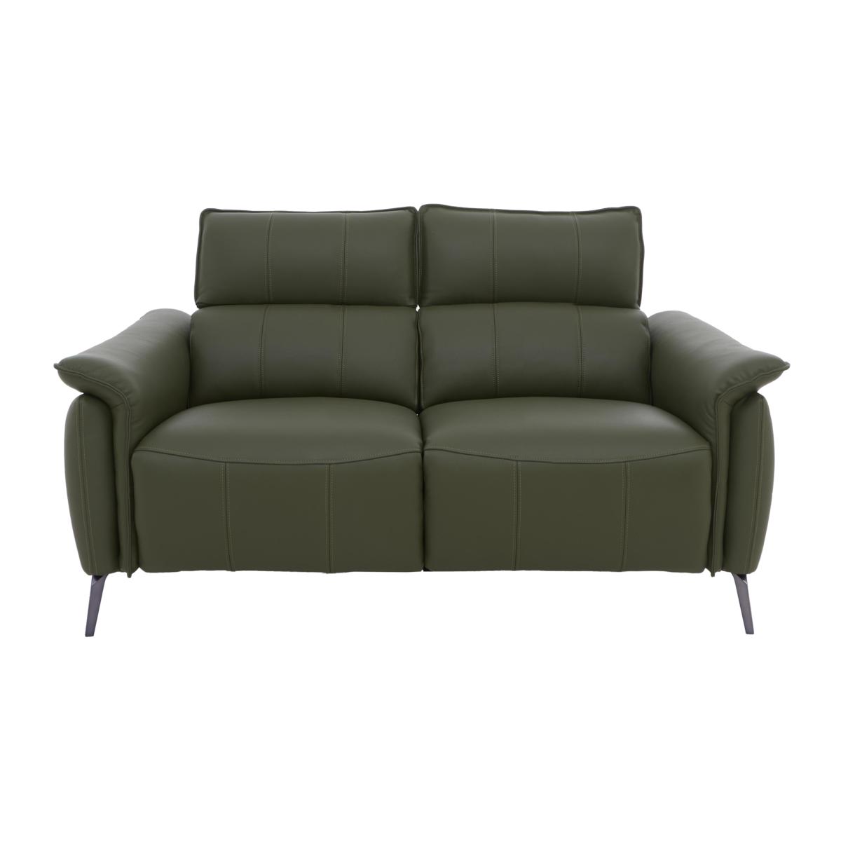 Jude 2 Seater Leather Sofa - Oslo Pine – image 1