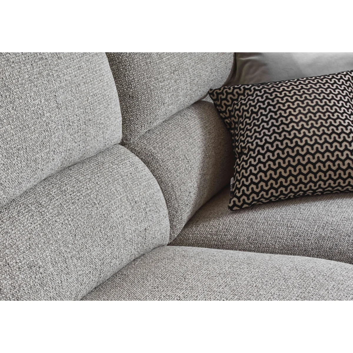 Nixon Set of Two 3 Seater Fabric Power Recliner Sofas - Oyster – image 5