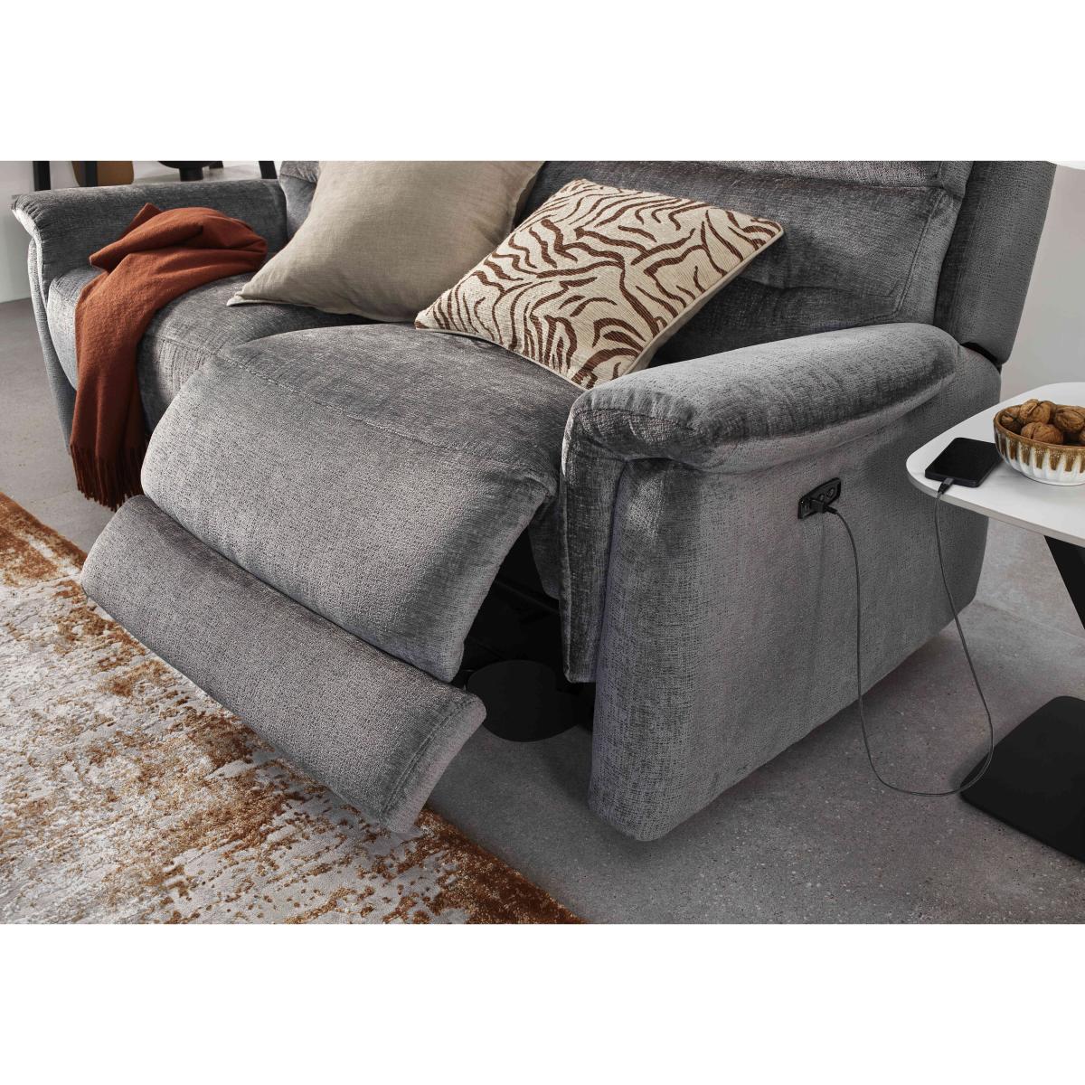 Springer Fabric 3 Seater Sofa with Power Recliner – image 6