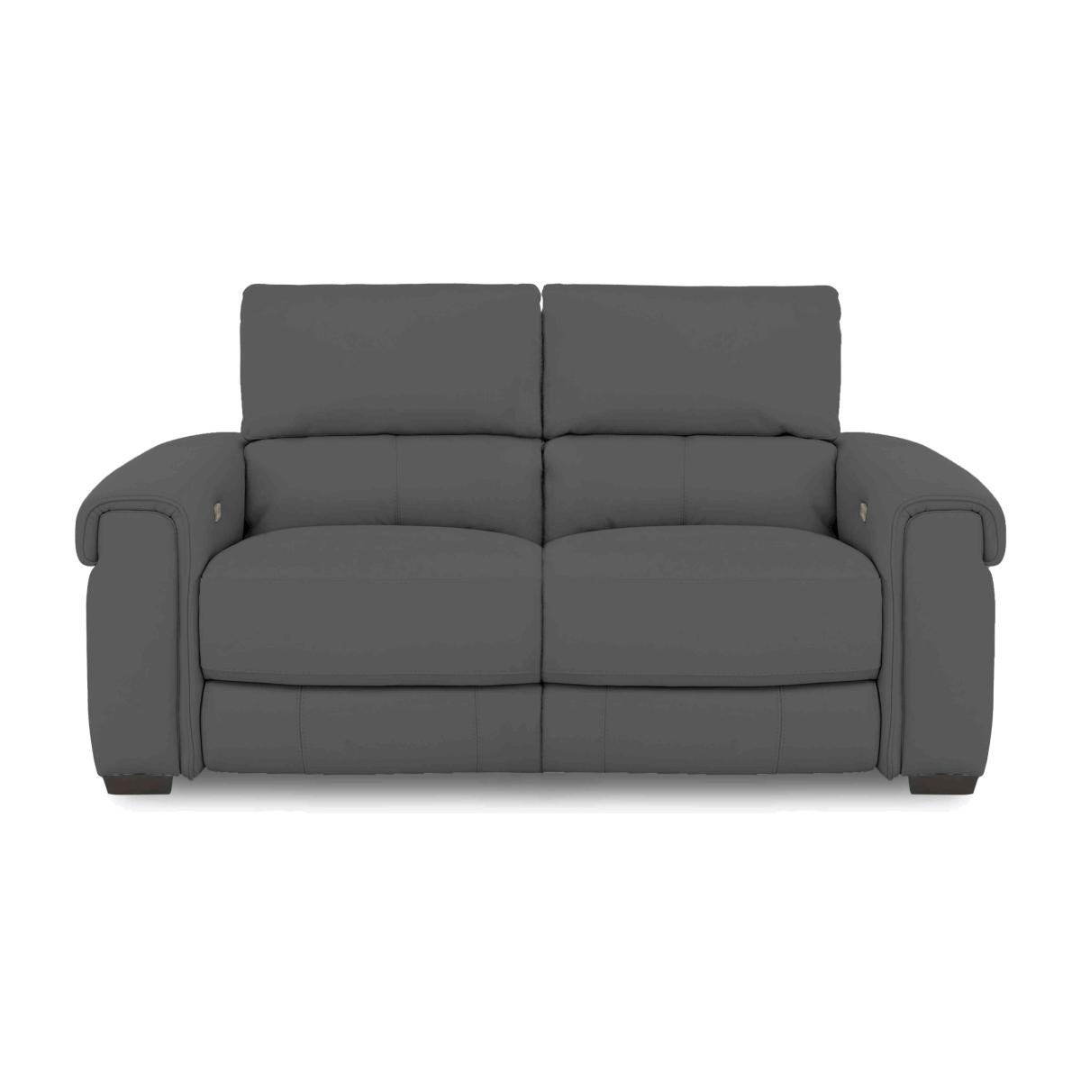 Nixon Fabric 2 Seater Sofa with Power Recliner - R20 Pewter – image 1