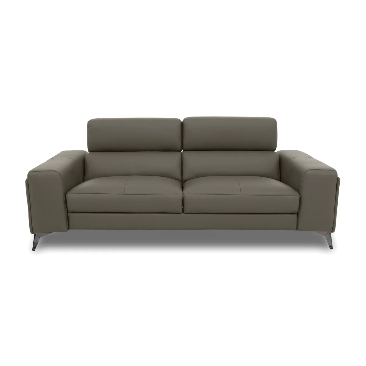 Action Leather 3 Seater Sofa - Natural Olive – image 1