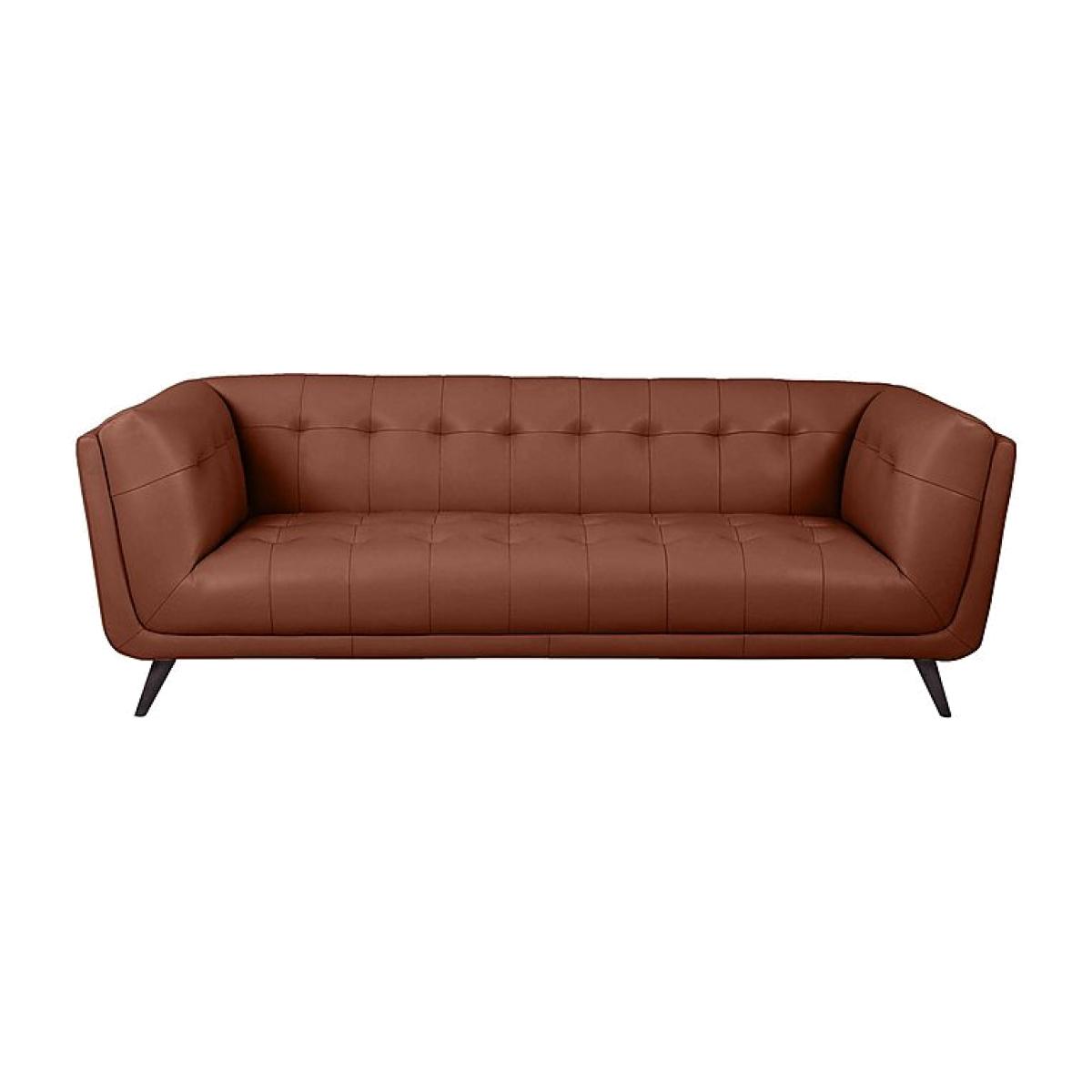 Rene 3 Seater Leather Sofa - Montana Butterscotch