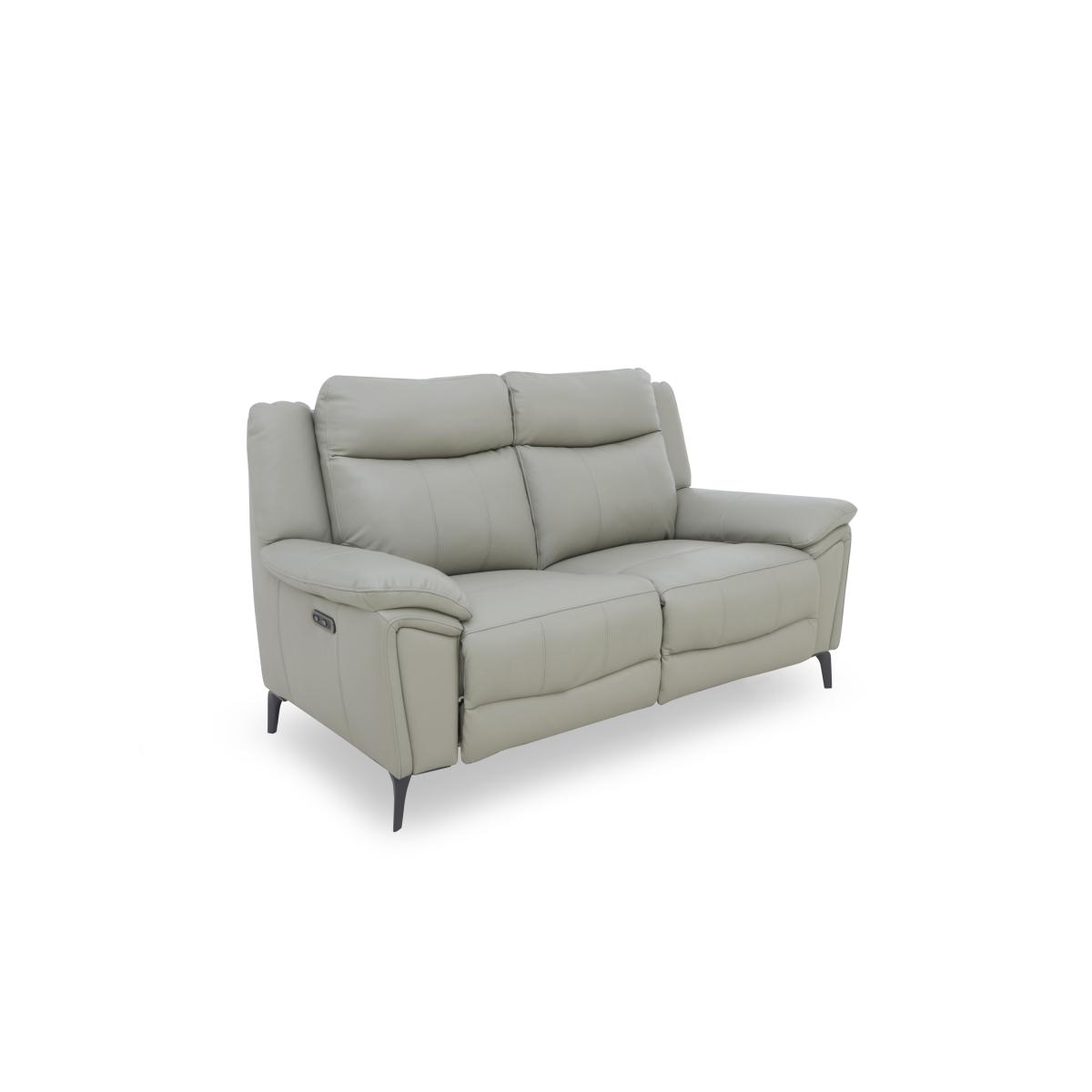 Panache Leather 2 Seater Sofa with Power Recliner – image 6