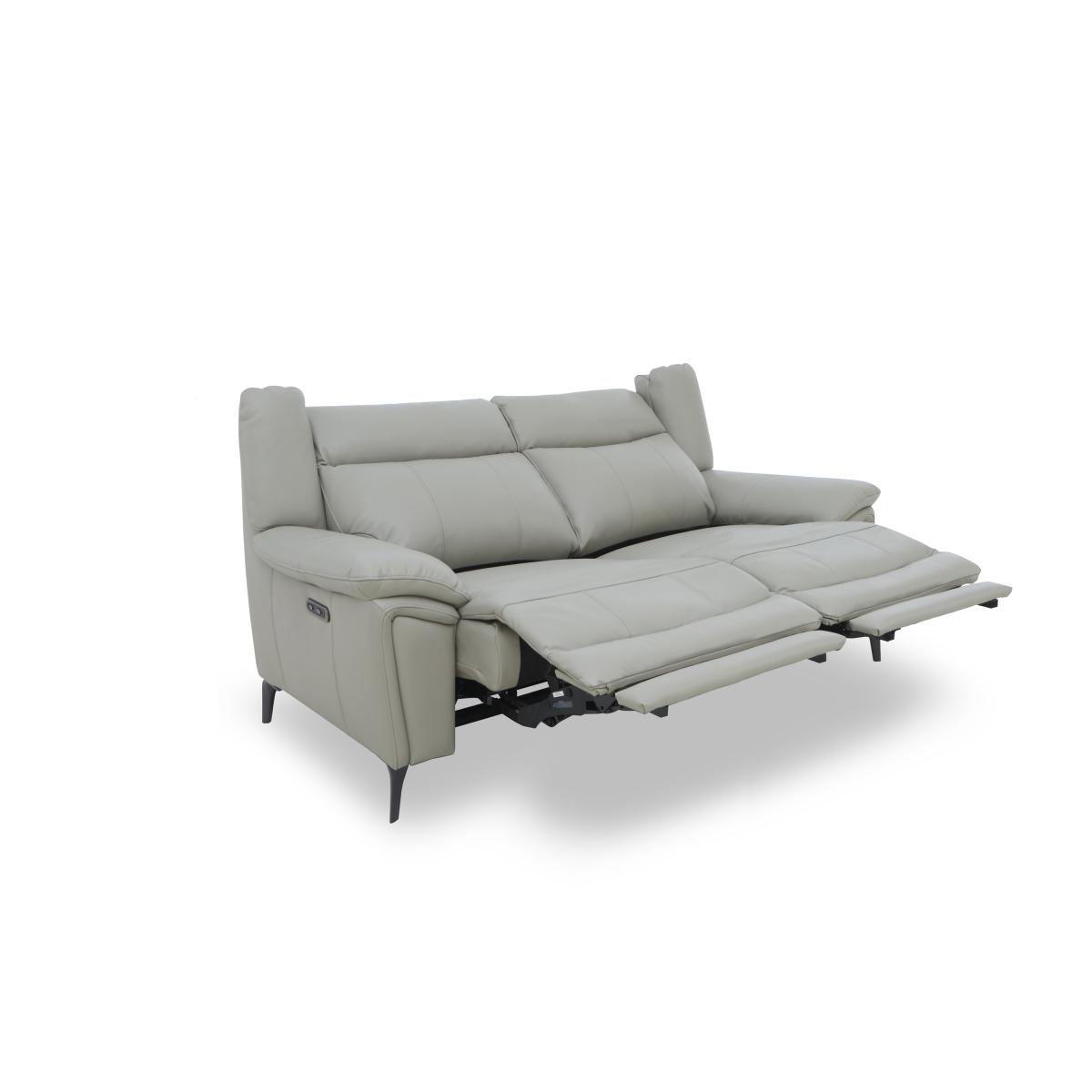 Panache Leather 2 Seater Sofa with Power Recliner – image 7