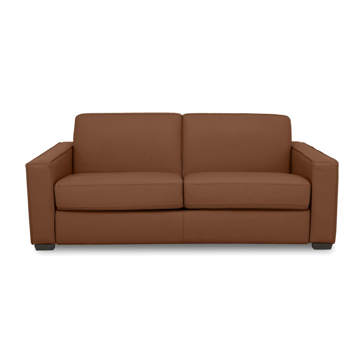 Parma 3 Seater Leather Sofa - Warm Brown – image 1