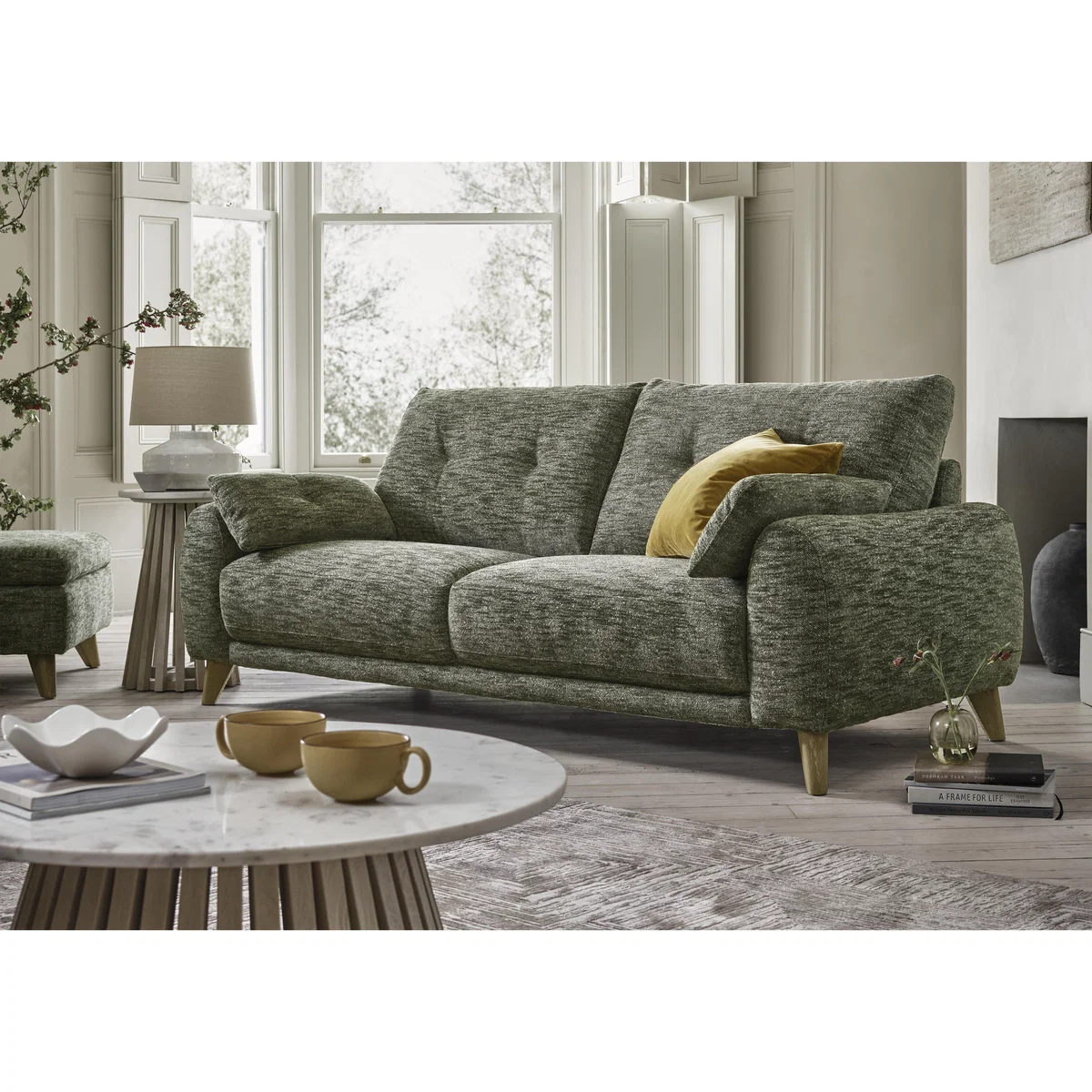 Malmo Fabric 2 Seater Sofa - Dark Denim – image 2