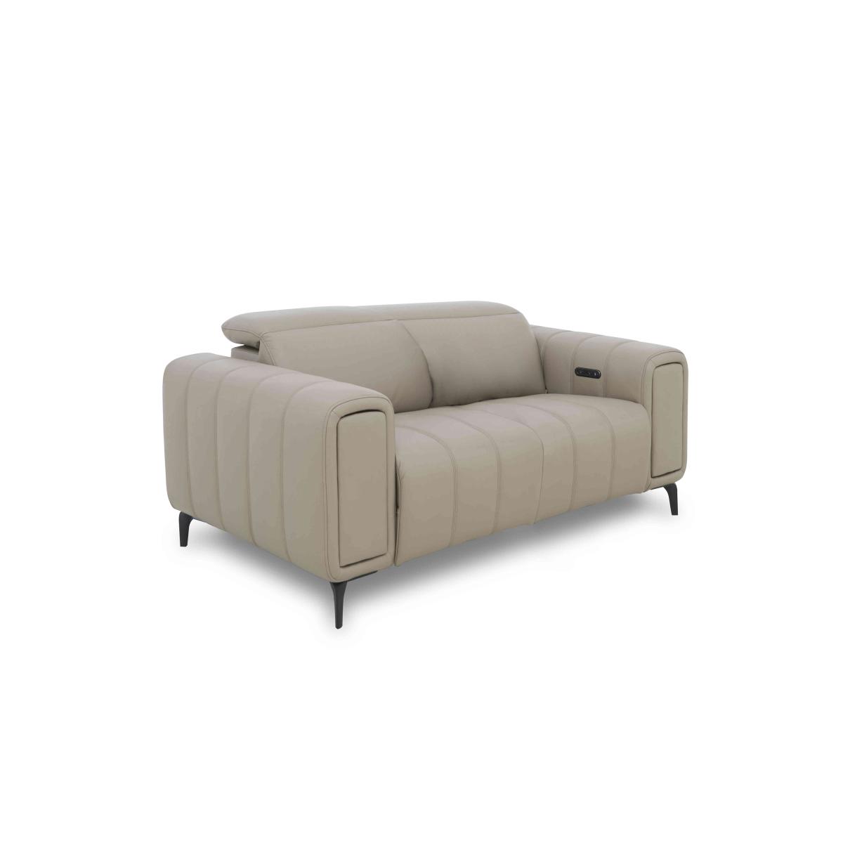 Elphaba Leather 2 Seater Sofa with Storage Arms – image 5