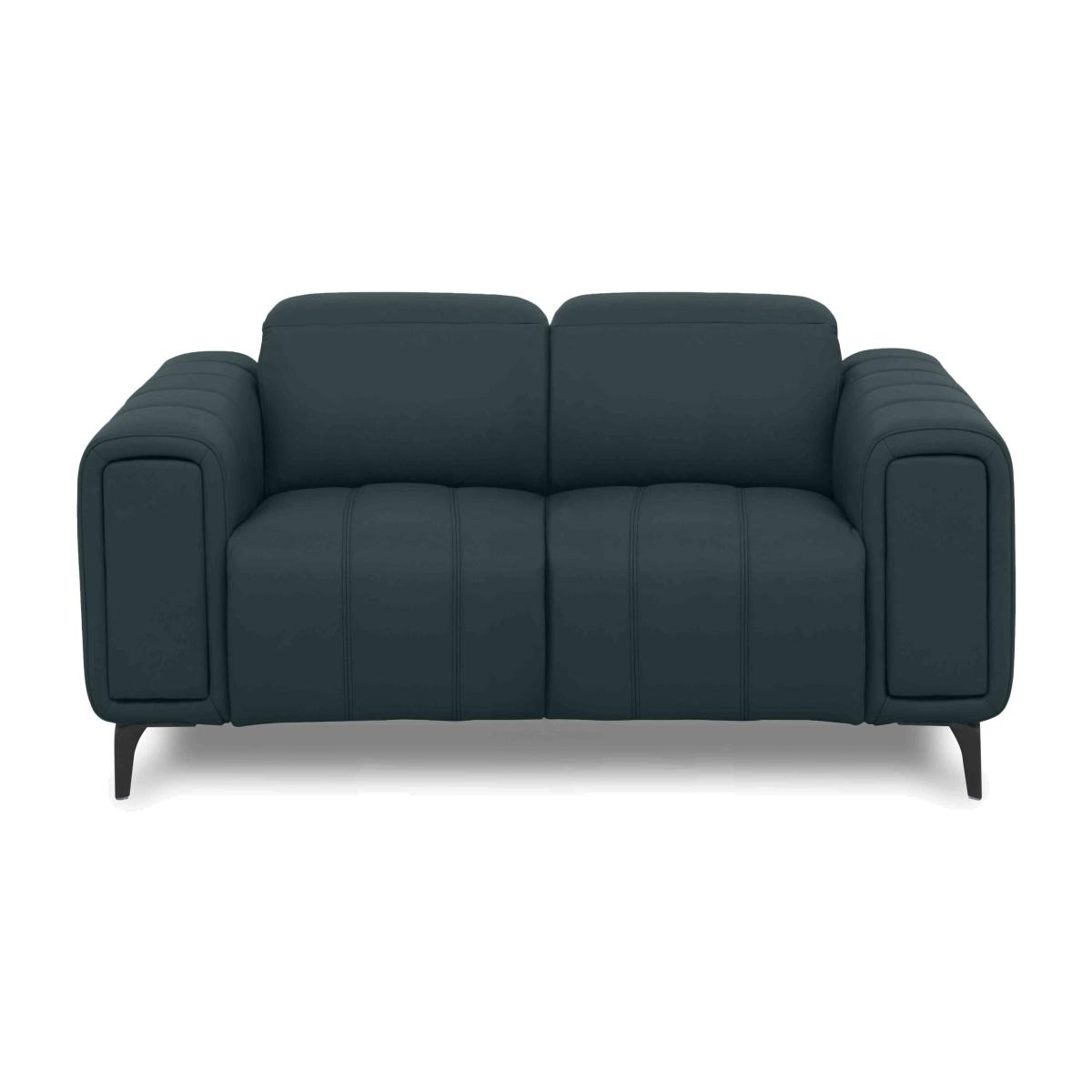 Elphaba Leather 2 Seater Sofa with Storage Arms – image 1