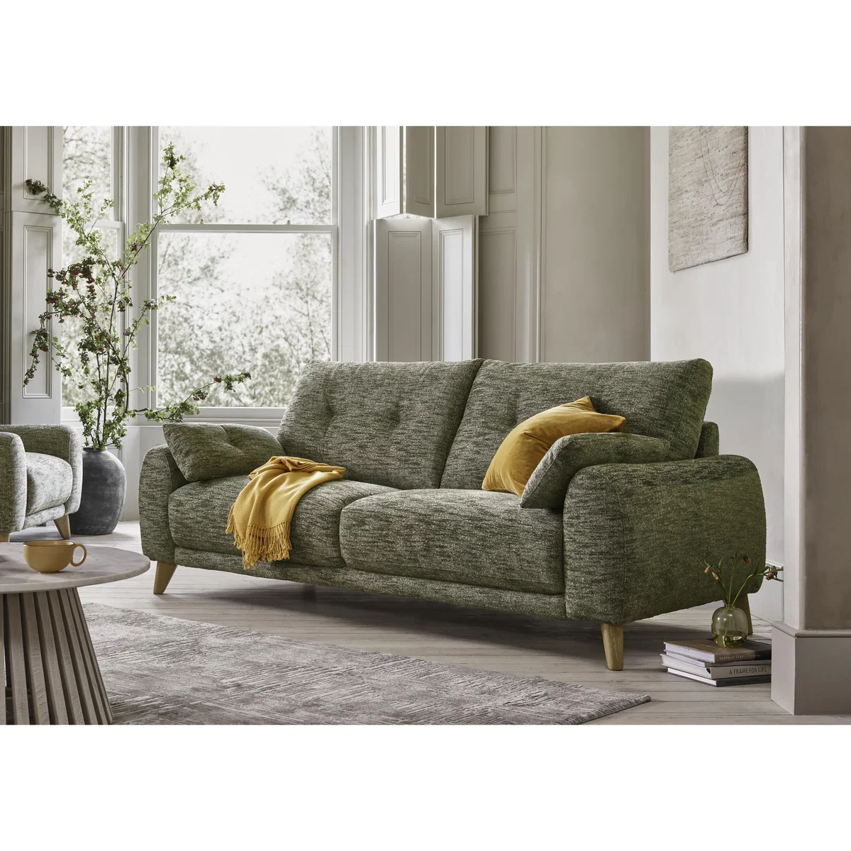Malmo Fabric 3 Seater Sofa - Dark Denim – image 2