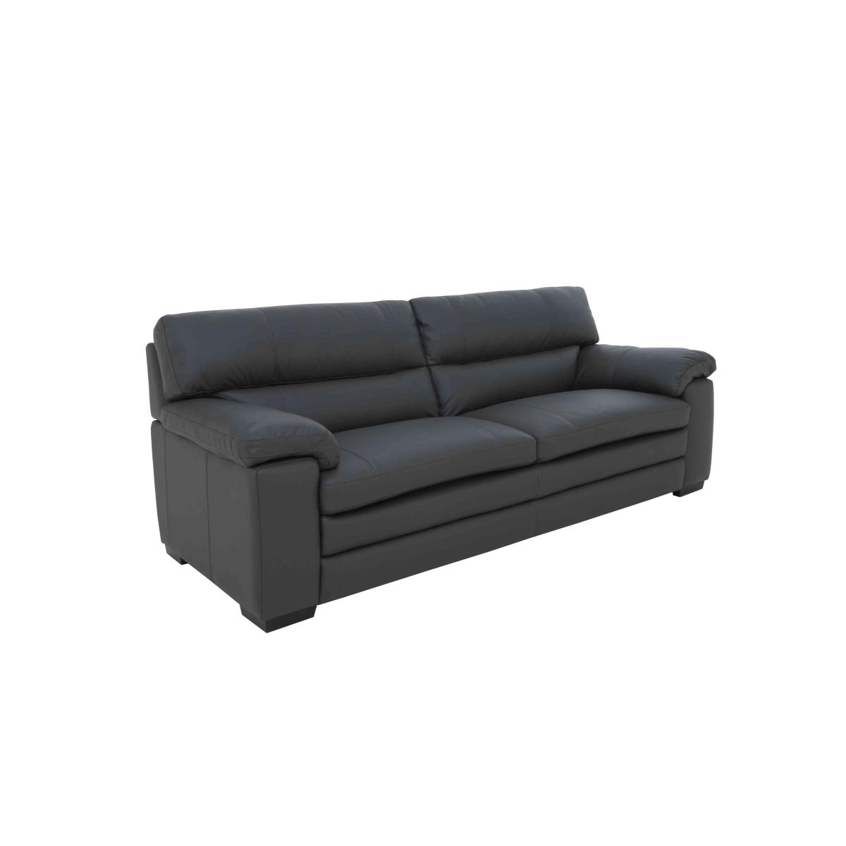 Cozee 3 Seater Leather Sofa and 2 Seater Leather Sofa Set - Shale Grey – image 7