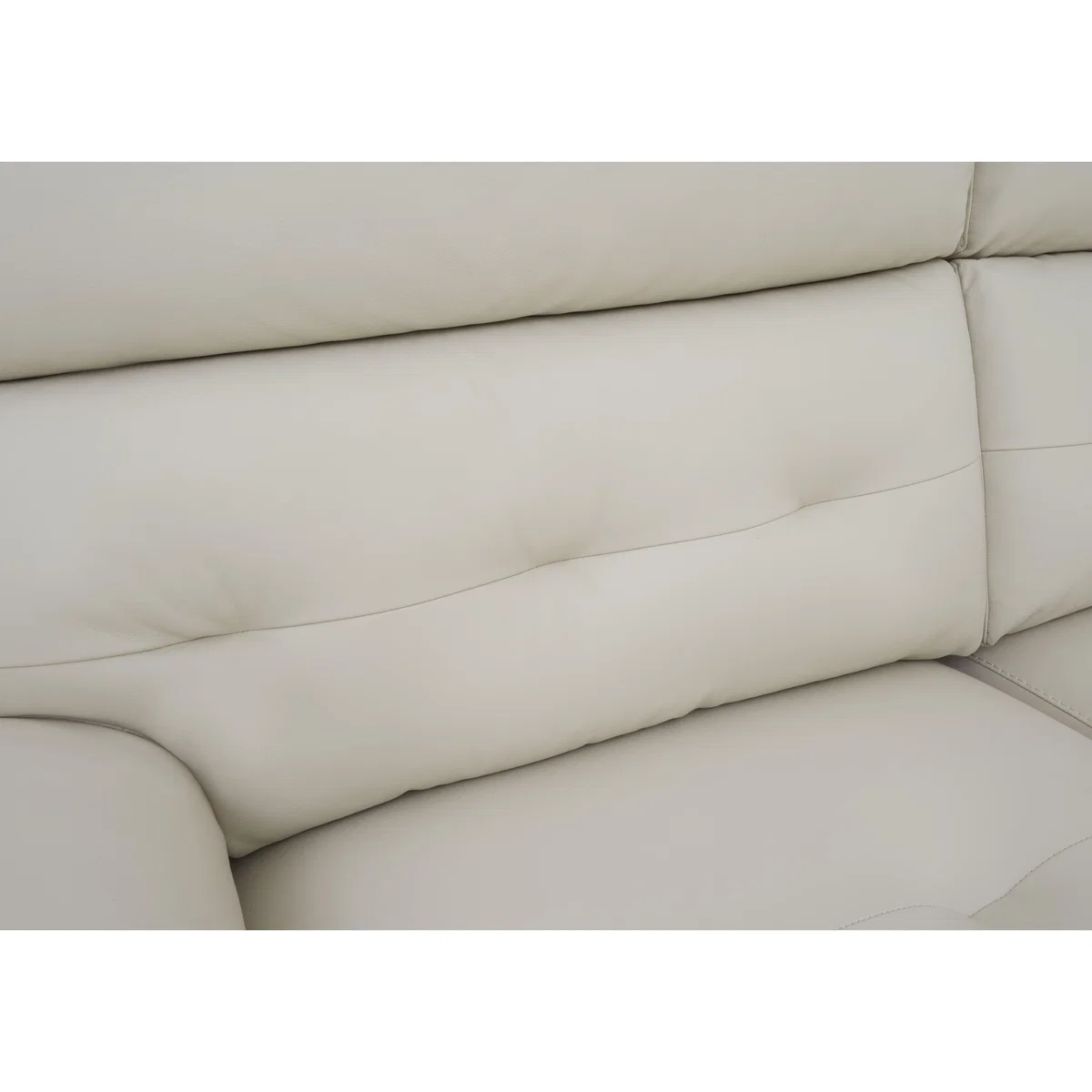Brescia Leather 2 Seater Sofa with Power Recliner - NC Pebble – image 8