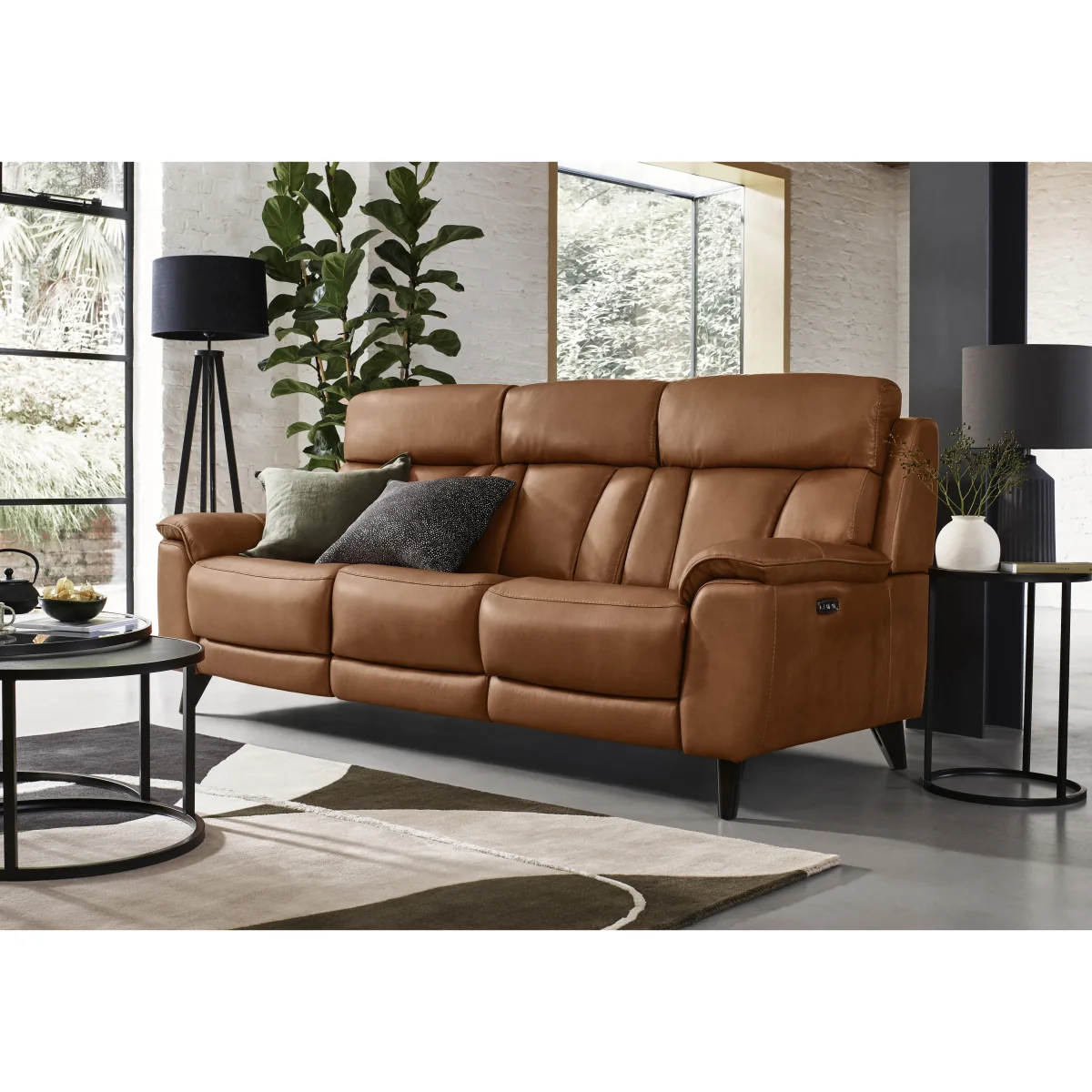World of Leather - Dreamer 3 Seater Leather Sofa - BV Star White – image 3