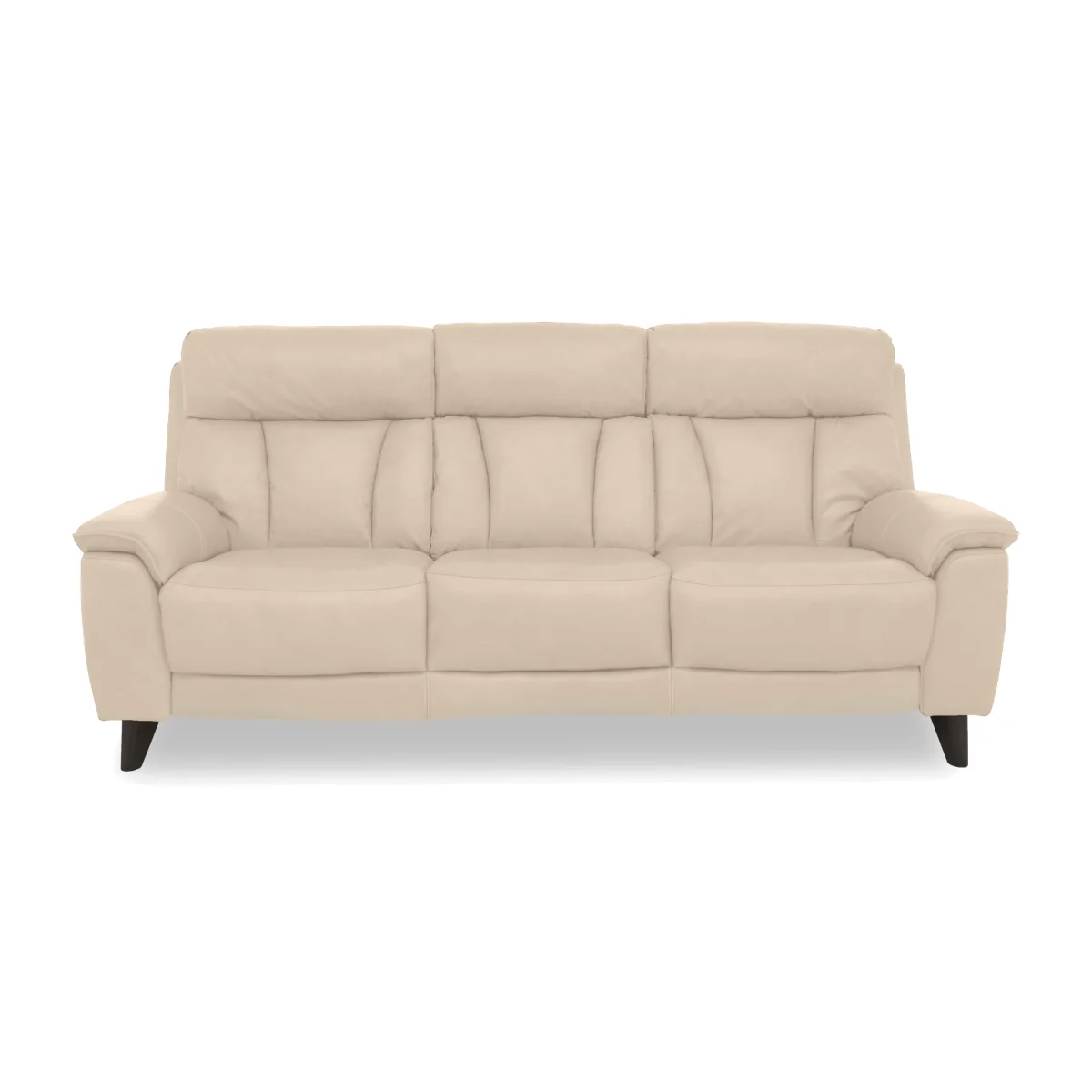 World of Leather - Dreamer 3 Seater NC Leather Sofa - NC Bisque – image 1