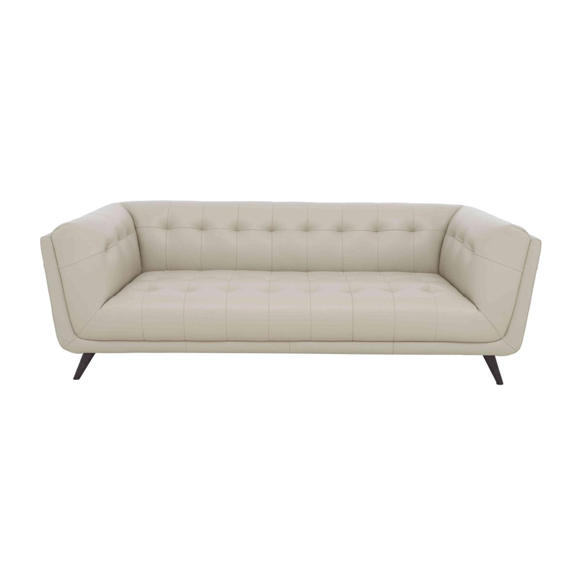 Rene 3 Seater Leather Sofa - Florida Lead Grey – image 1