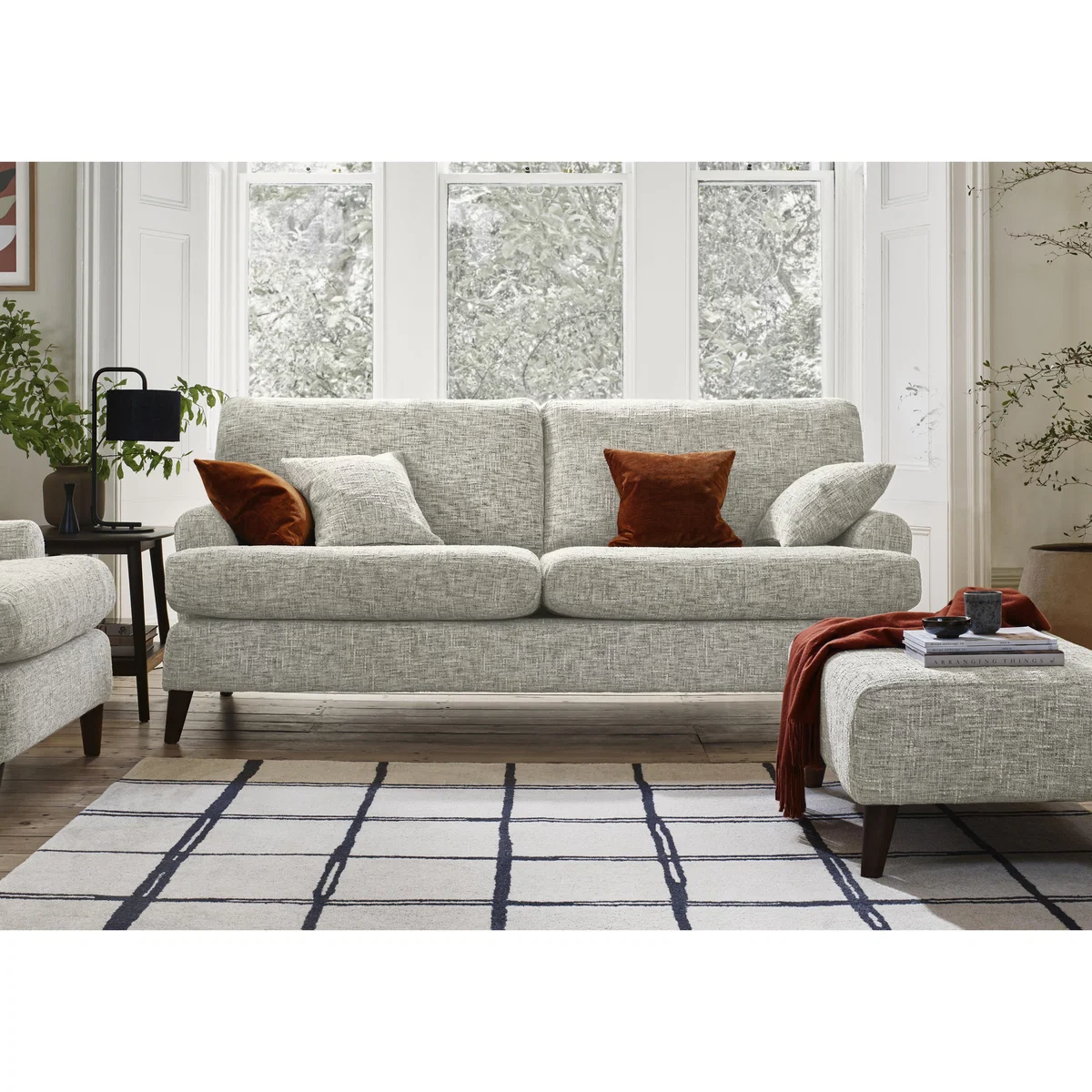 Jackson 4 Seater Fabric Sofa - Frost – image 2