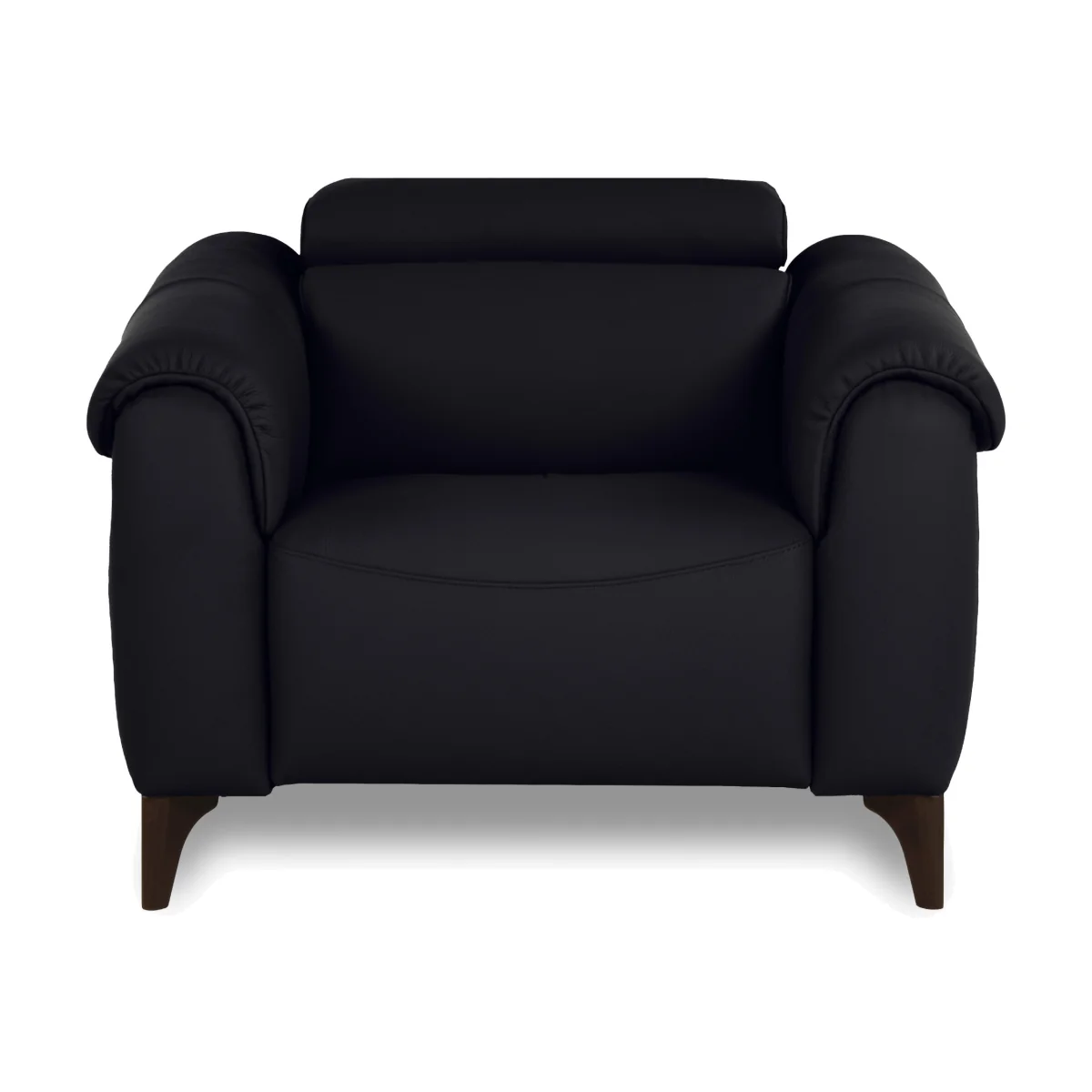 Nicoletti - Nicole Leather Armchair - Torello Nero - Sofas and Armchairs - In Time for Christmas – image 1