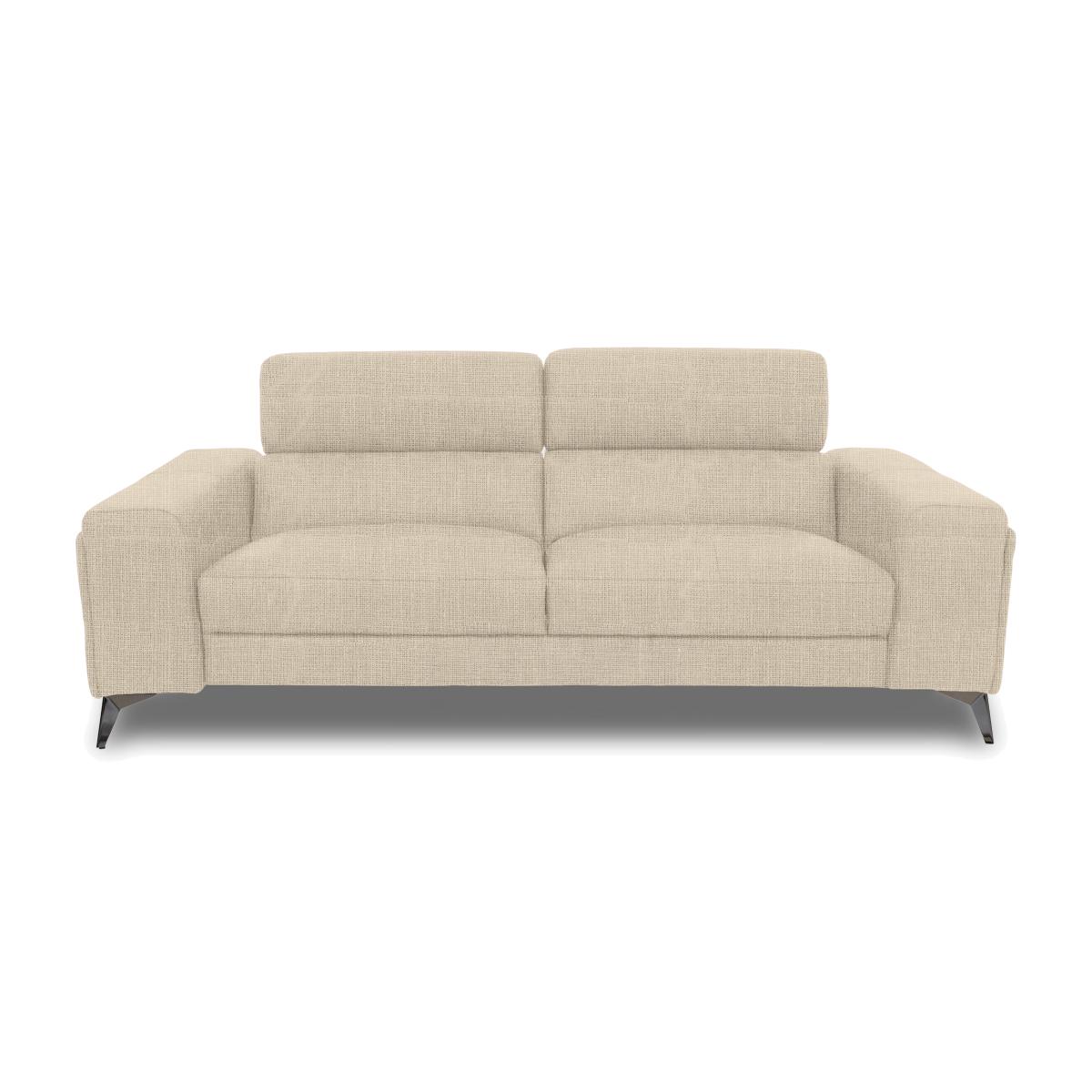 Action Fabric 3 Seater Sofa - Weave Oatmeal – image 1