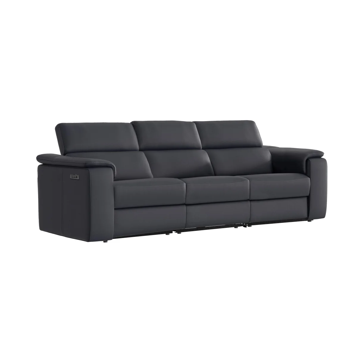 Nicoletti - Canto 3 Seater 3 Cushion TO Leather Sofa - Torello Blu – image 2