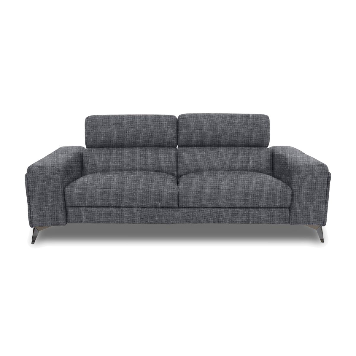Action Fabric 3 Seater Sofa - Halifax Gunmetal – image 1